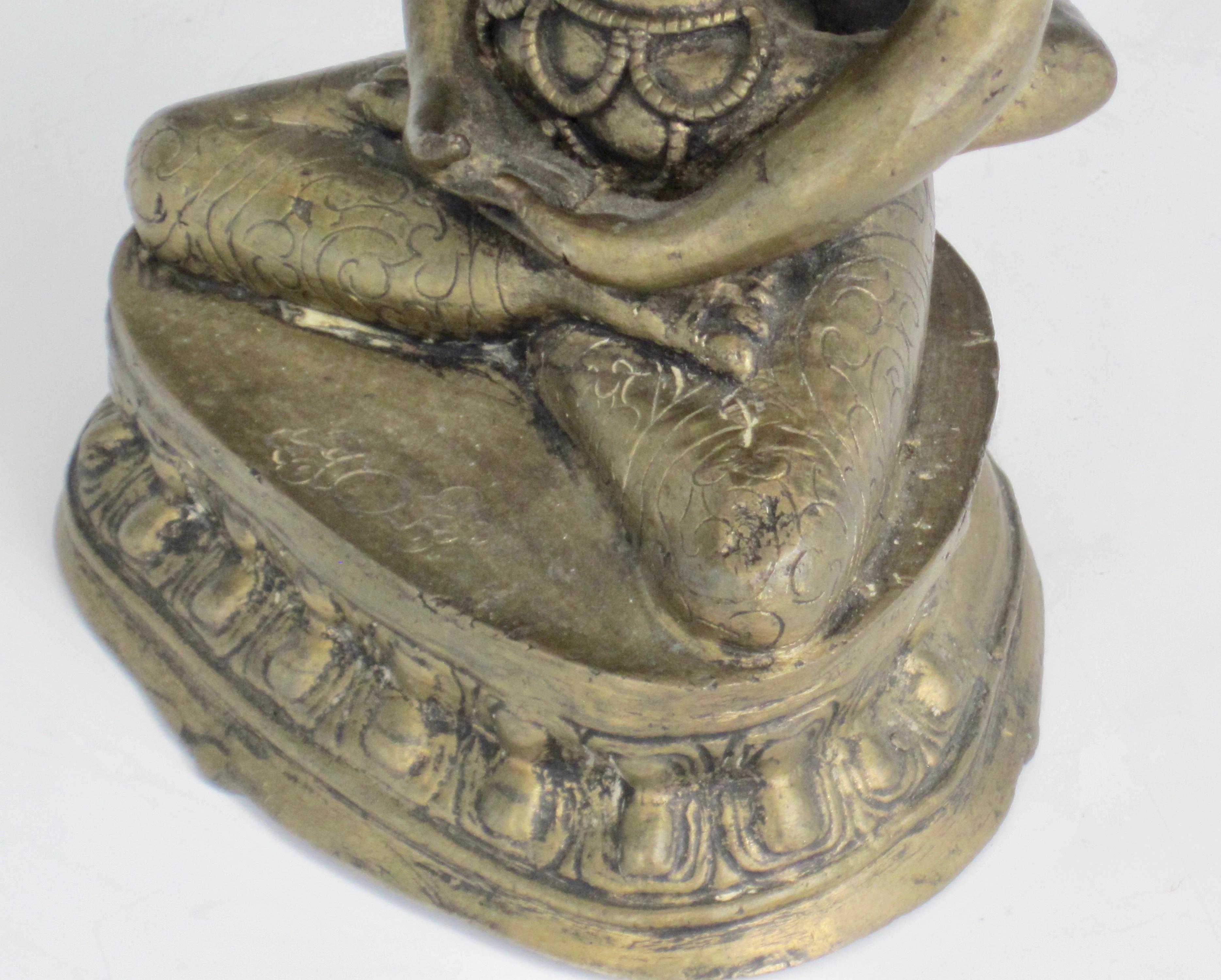 Bronze Tibetan Yab-Yum Statue For Sale 4