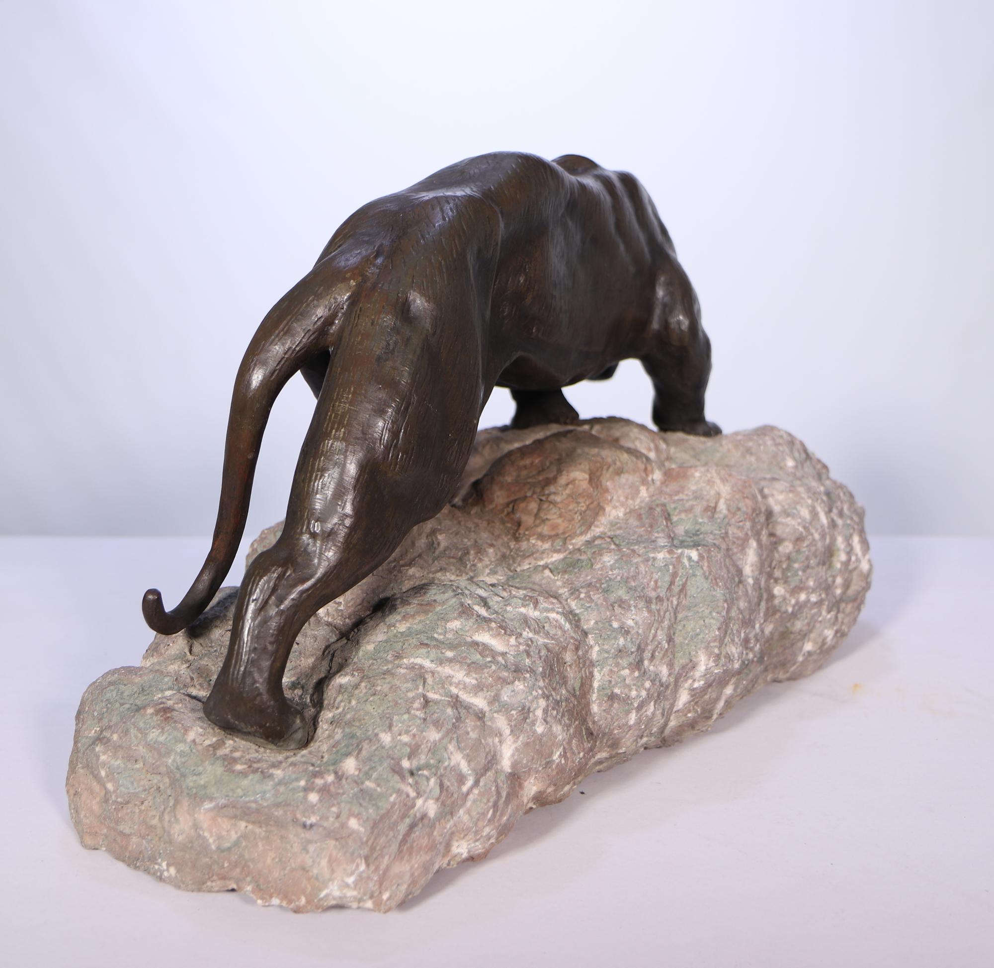 Bronze Tiger by James Andrey c1920 For Sale 1