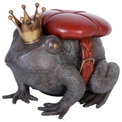 Vintage Bronze Toad Stool