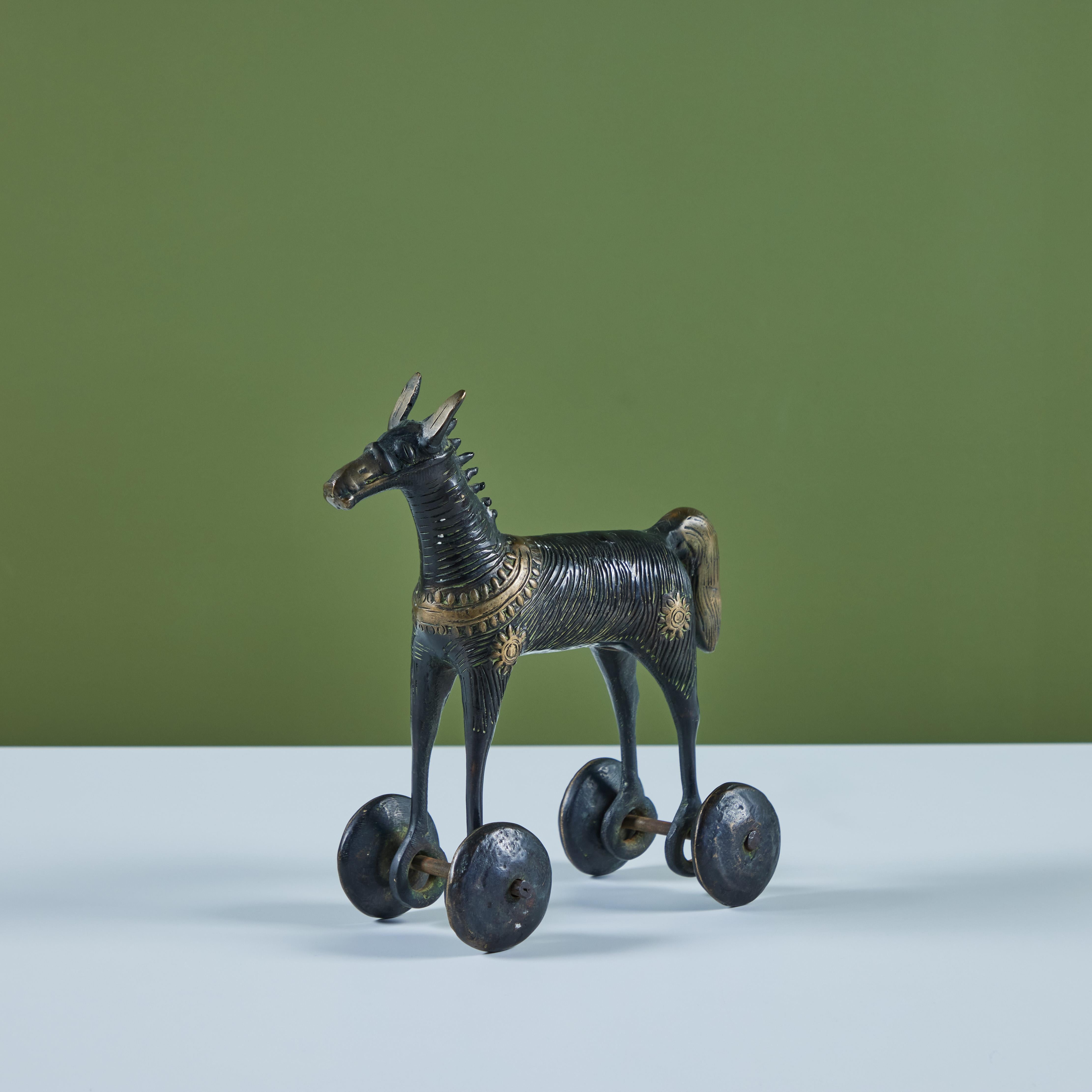 20th Century Bronze Toy Horse For Sale