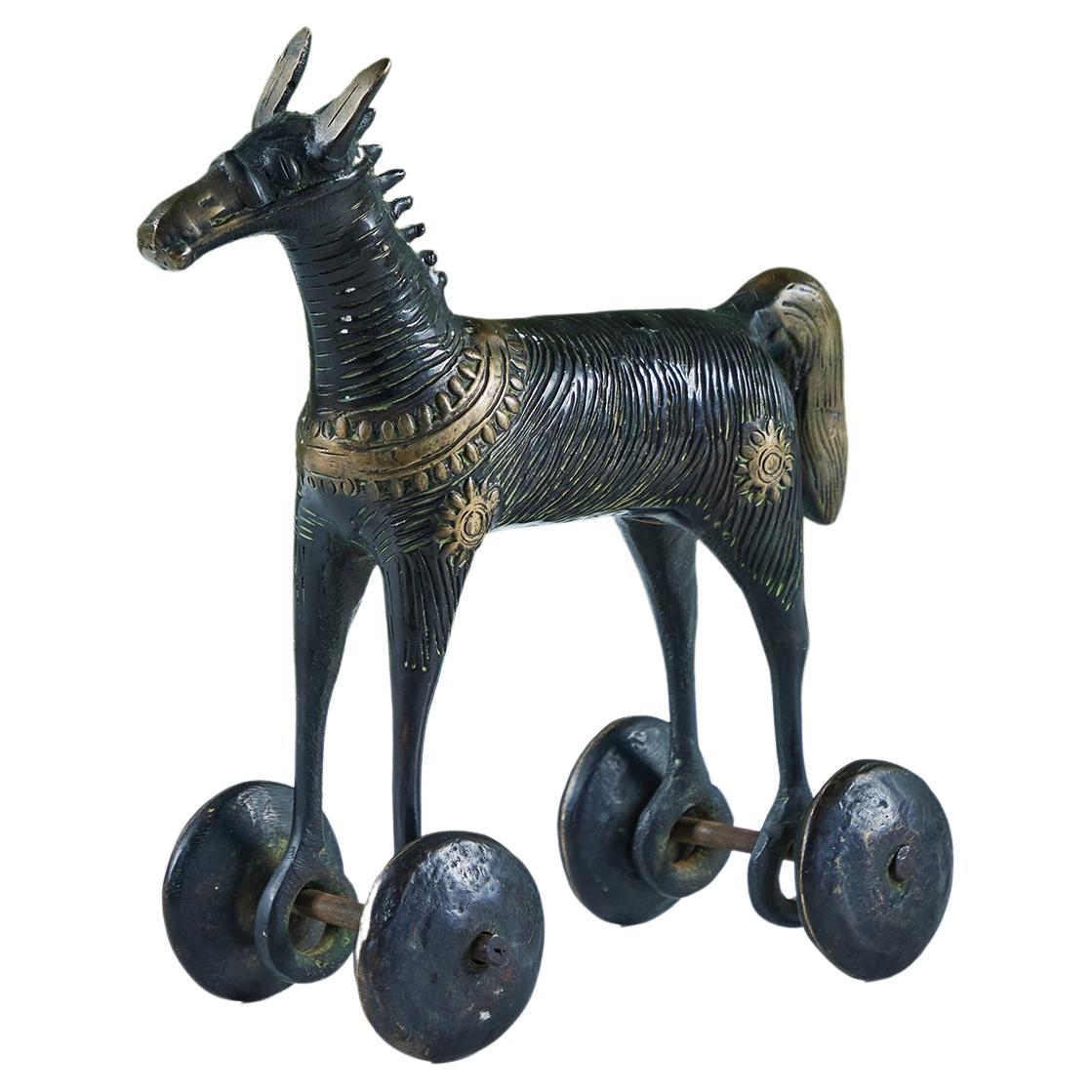 Horse en bronze