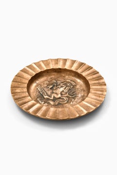 Bandeja de bronce de Sven Larsson, años 50