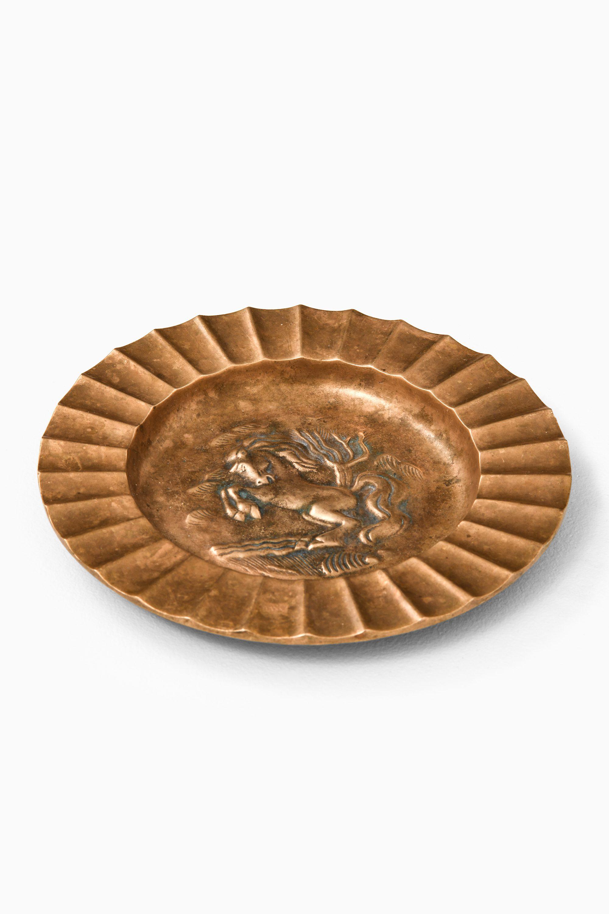 Bandeja de bronce de Sven Larsson, años 50 Escandinavo moderno en venta