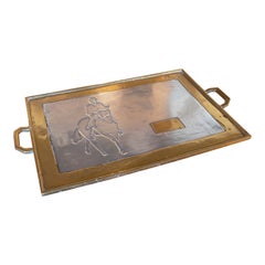 Plateau en bronze de l'artiste David Marshall réalisé pour le prix 1985