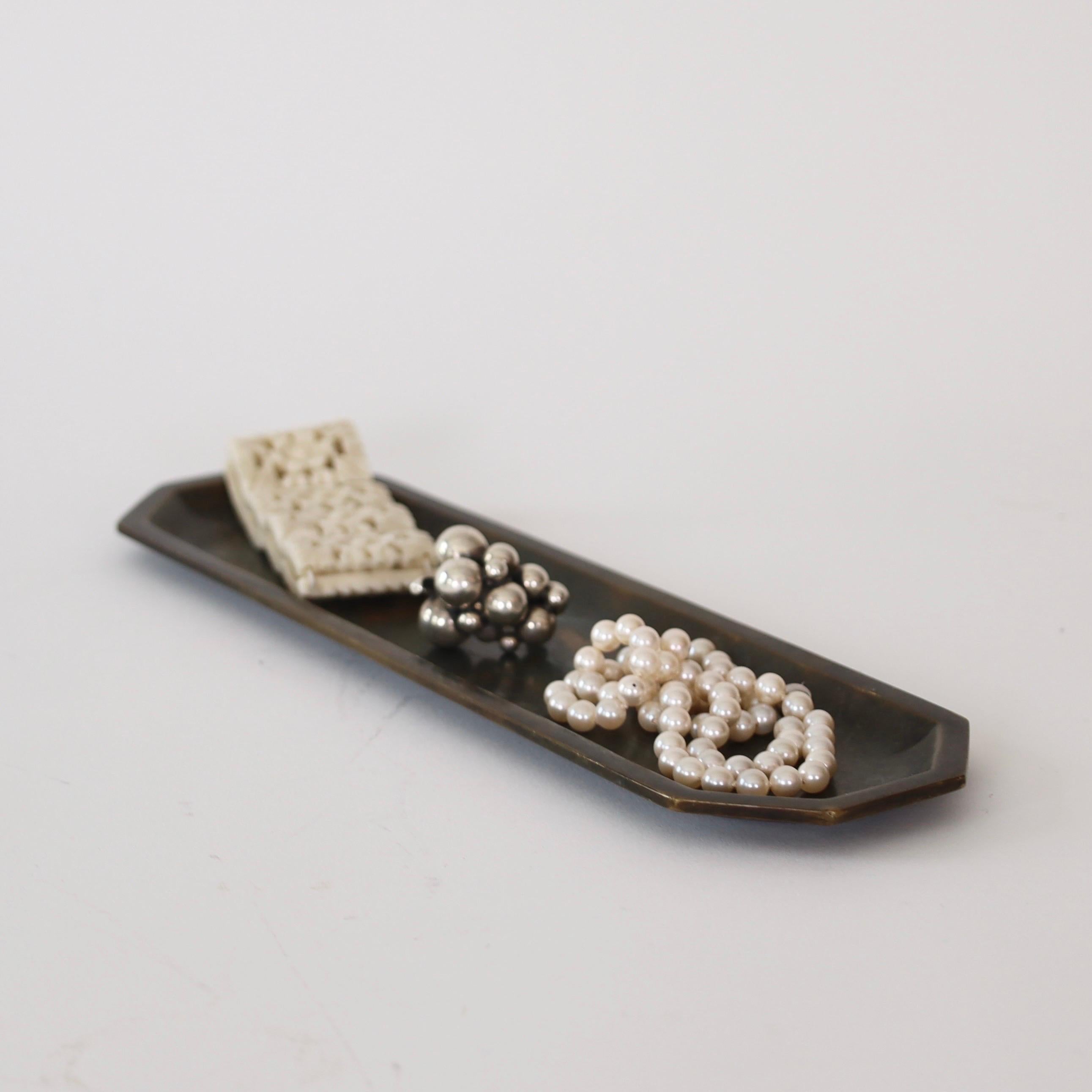 Bronze Tray & Letter Knife designed by Just Andersen, 1920s, Denmark For Sale 5