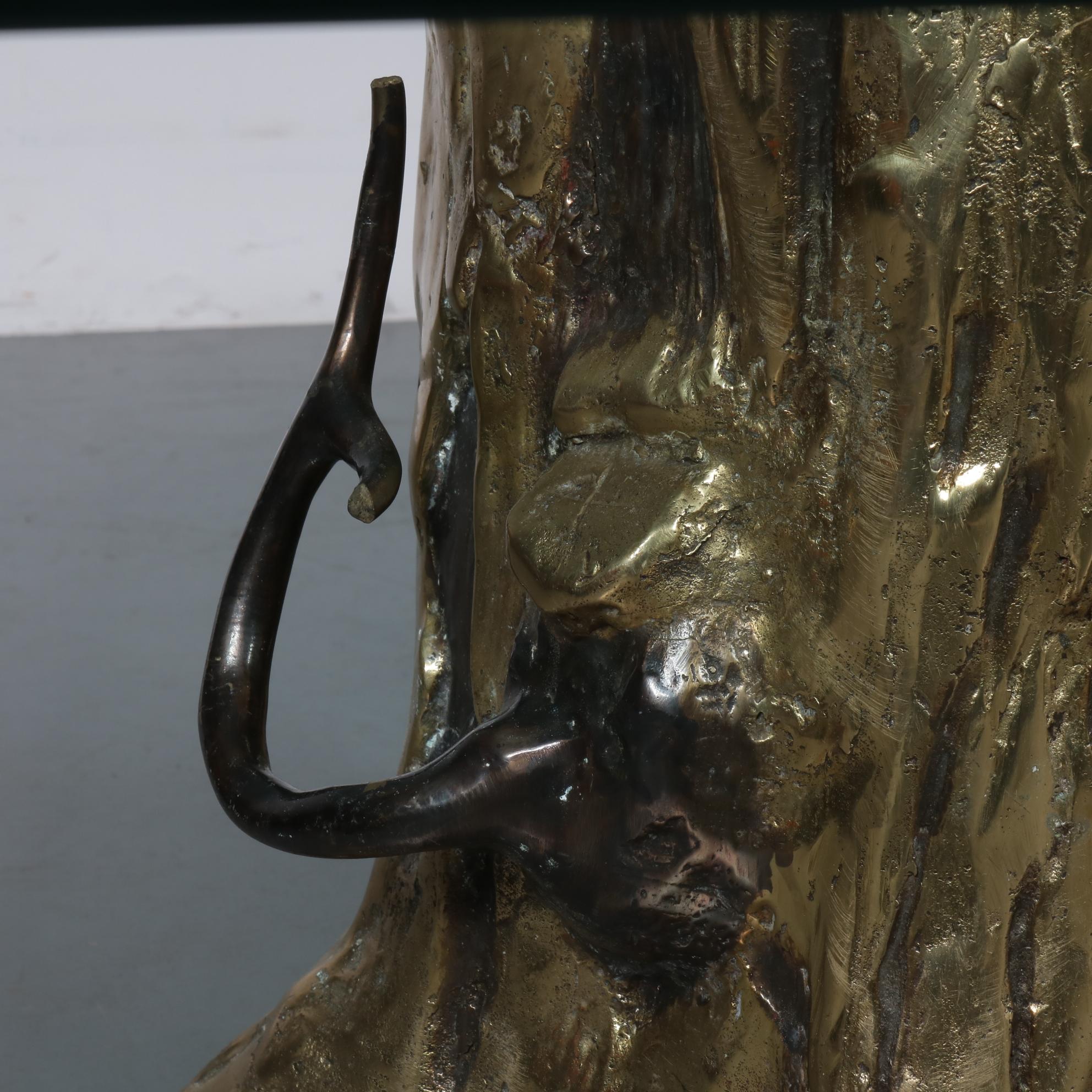 Bronze Tree Trunk Coffee Table, 1980 3