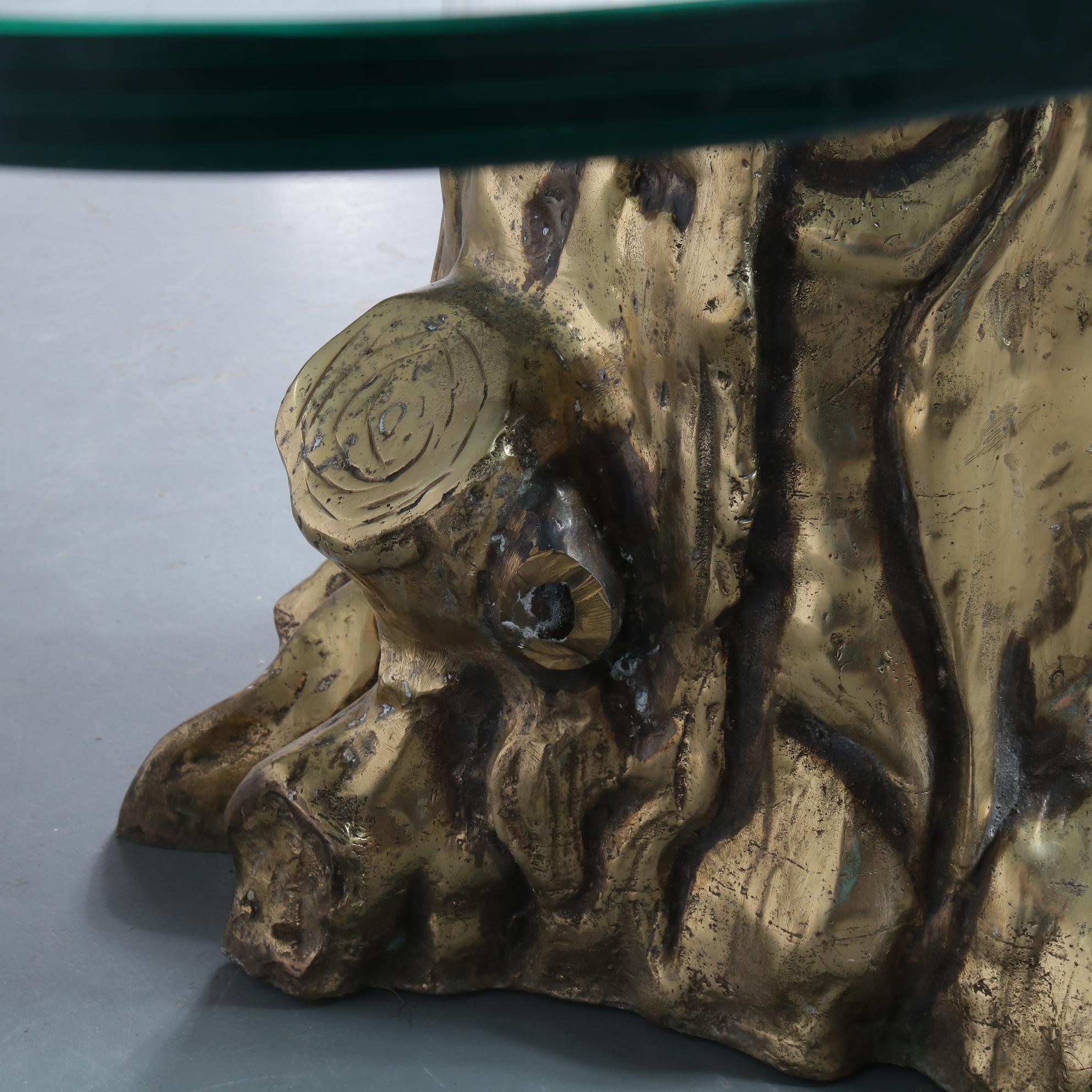 Bronze Tree Trunk Coffee Table, 1980 6