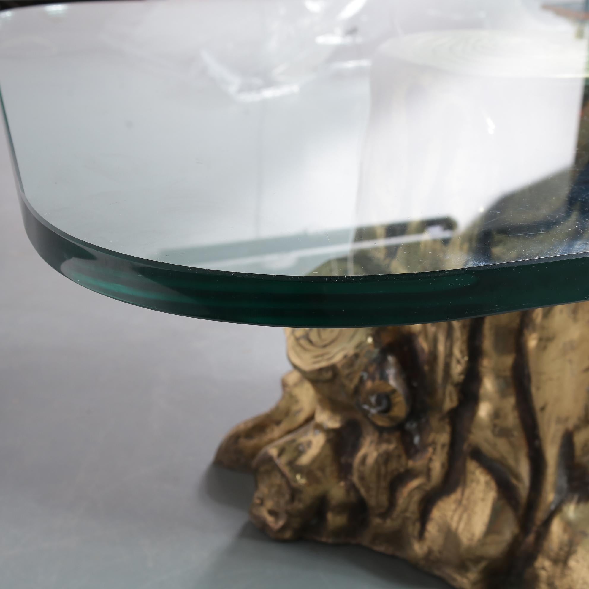 Bronze Tree Trunk Coffee Table, 1980 7