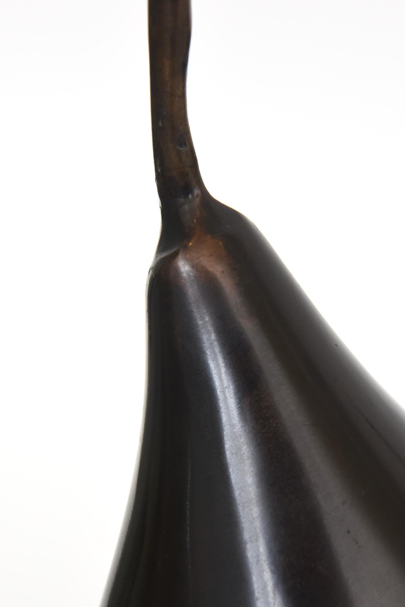 Bronze Trio Of Large Abstract Pear Sculptures For Sale 2