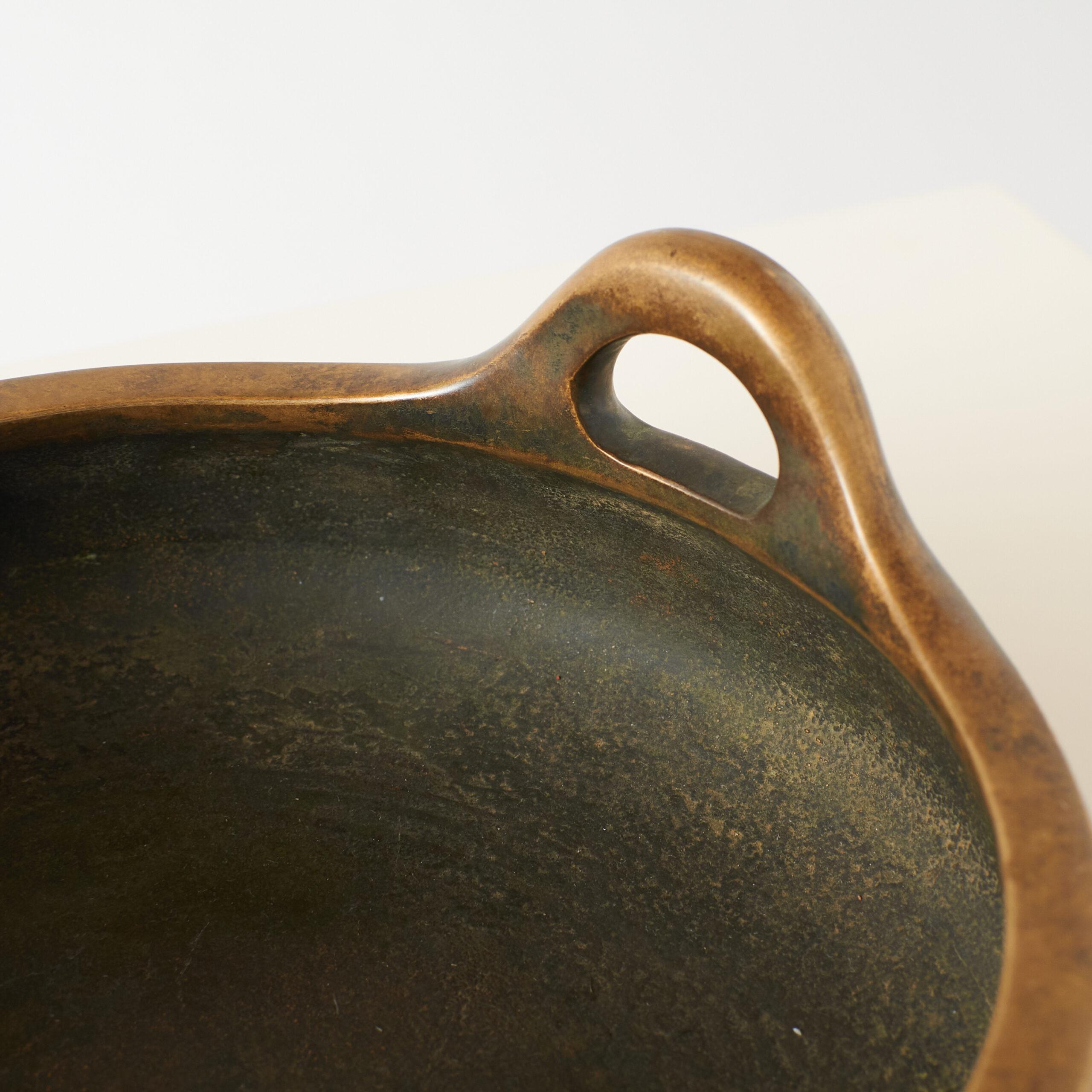 Bronze Tripod Censer with Double Ears In Good Condition For Sale In San Francisco, CA