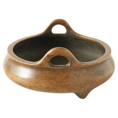 Bronze Tripod Censer with Double Ears