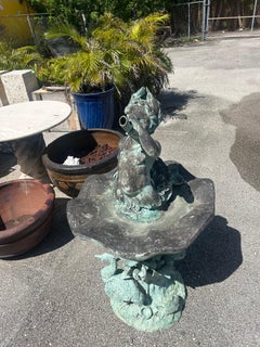 Bronze Triton fountain