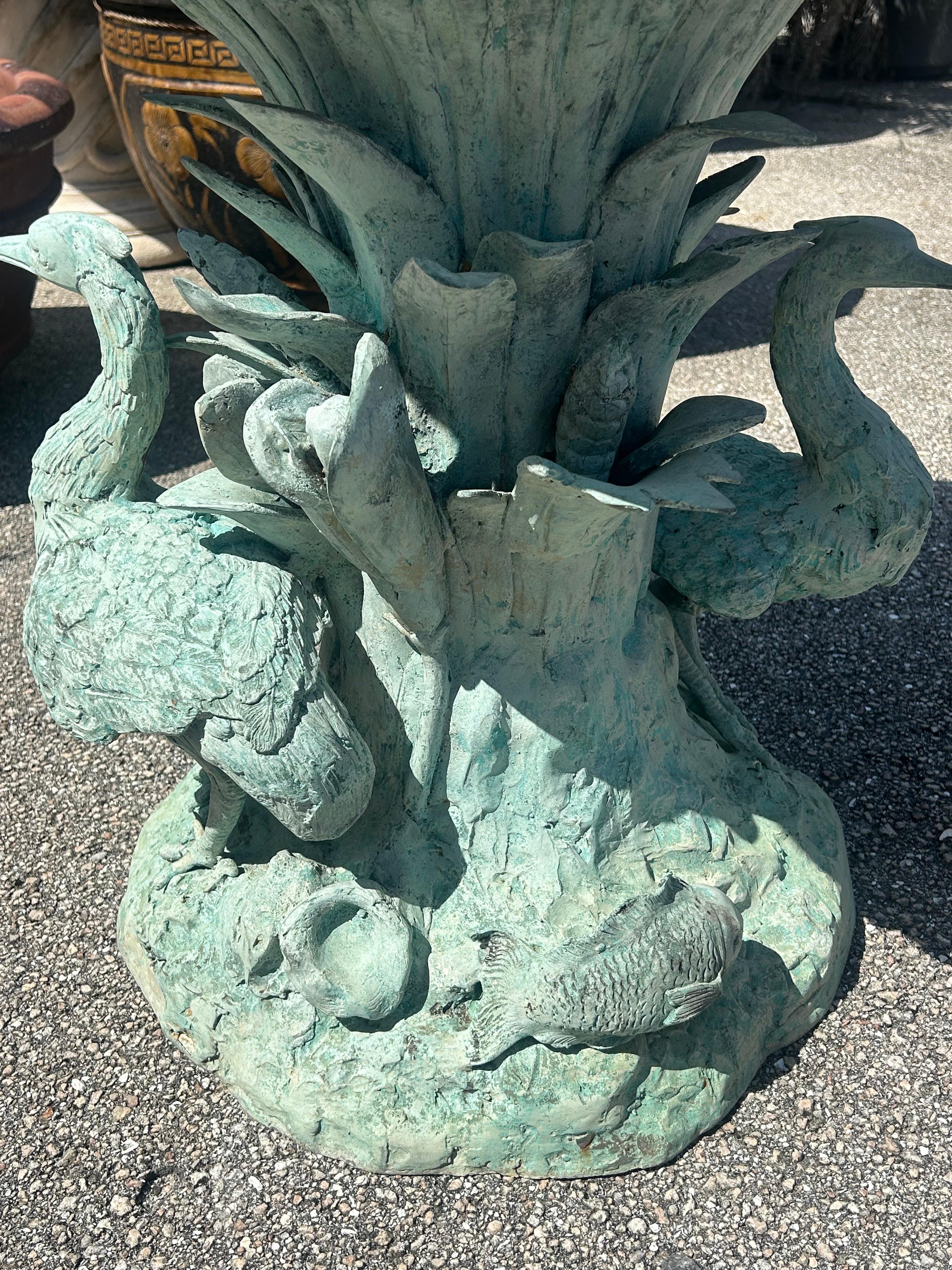 Fuente Tritón de bronce en venta 1