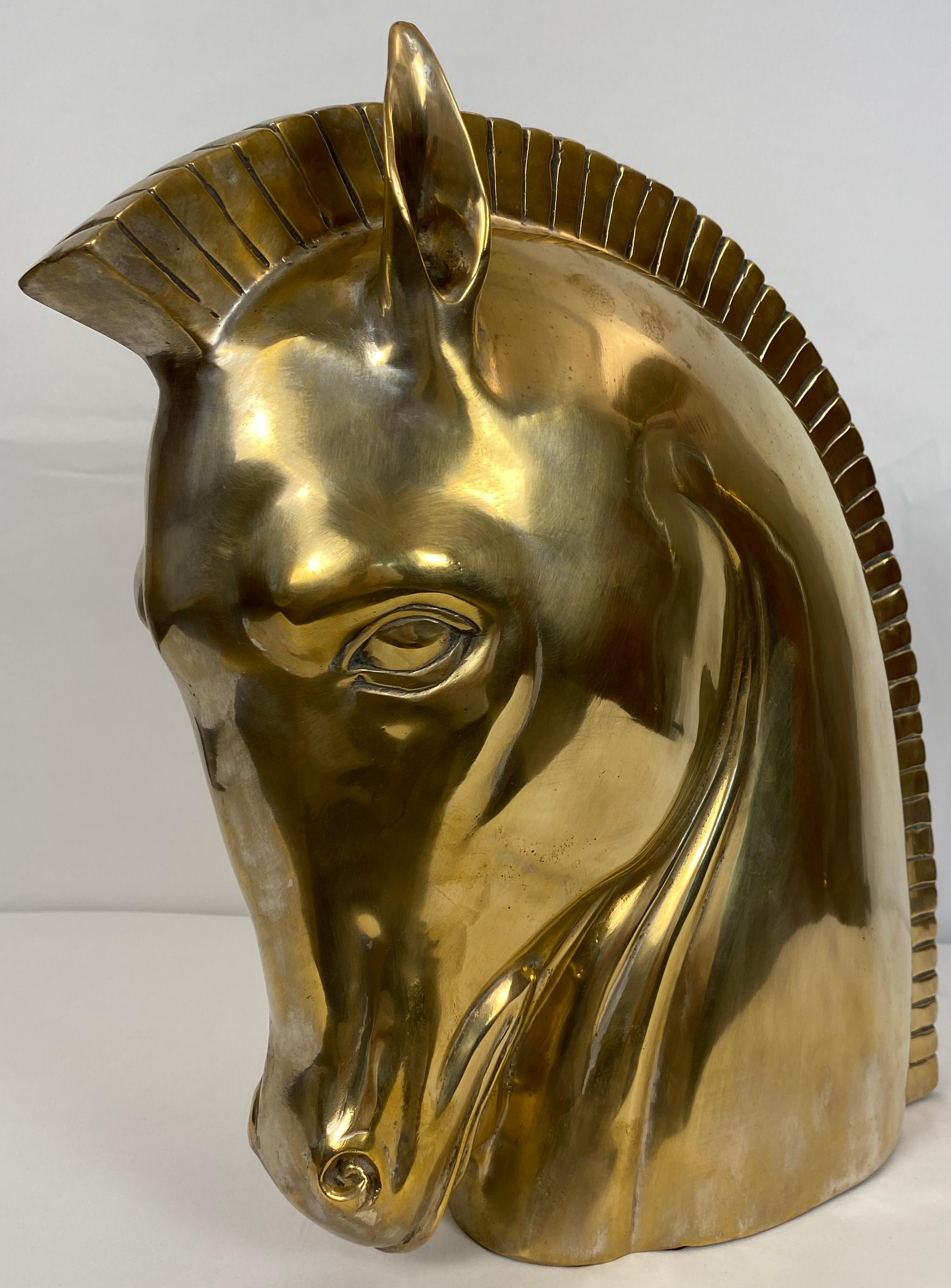 Art déco Sculpture de cheval Trojan en bronze signée Phillips en vente