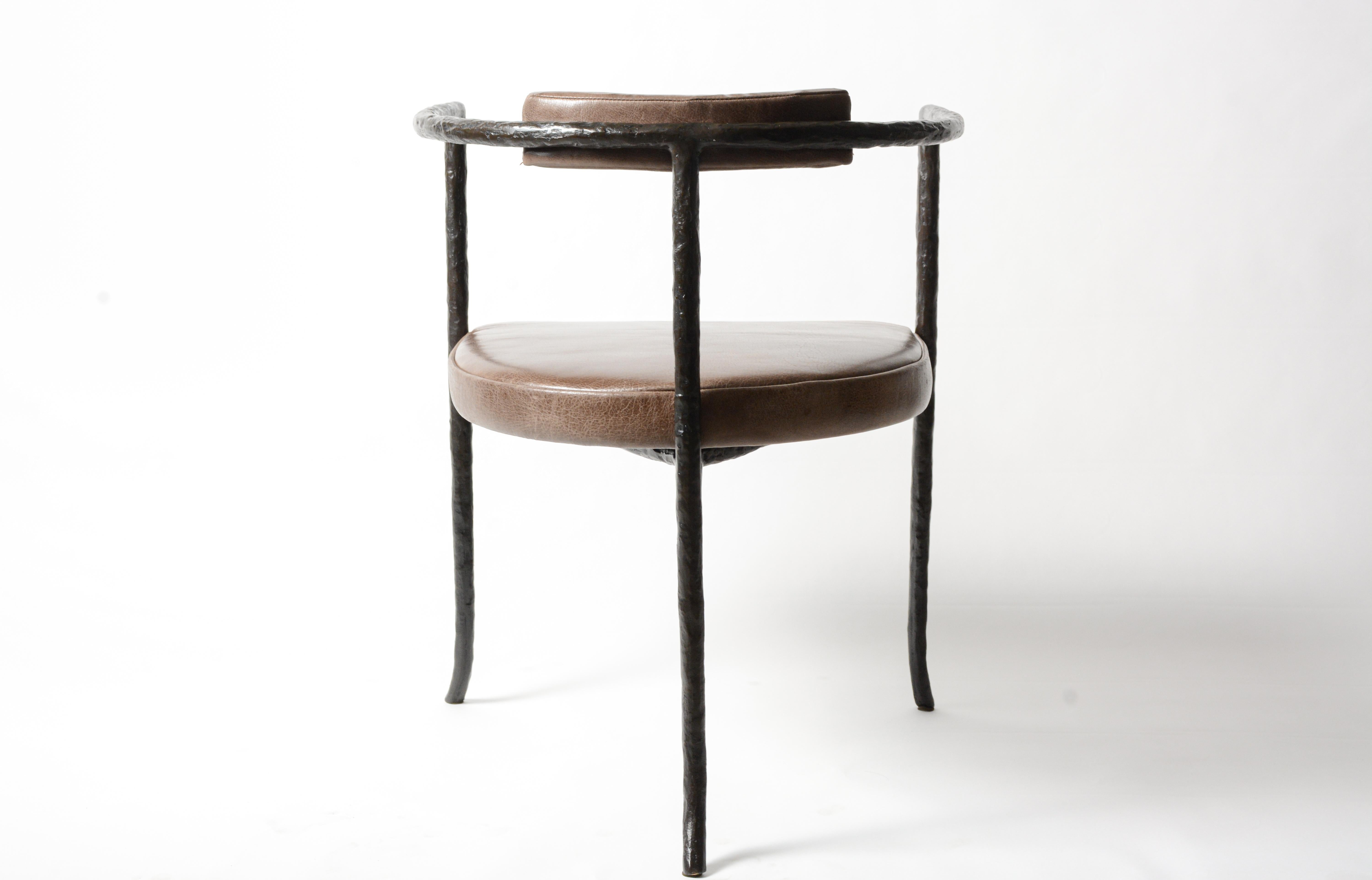 Cast-Bronze Twig Barstool by Elan Atelier For Sale 8