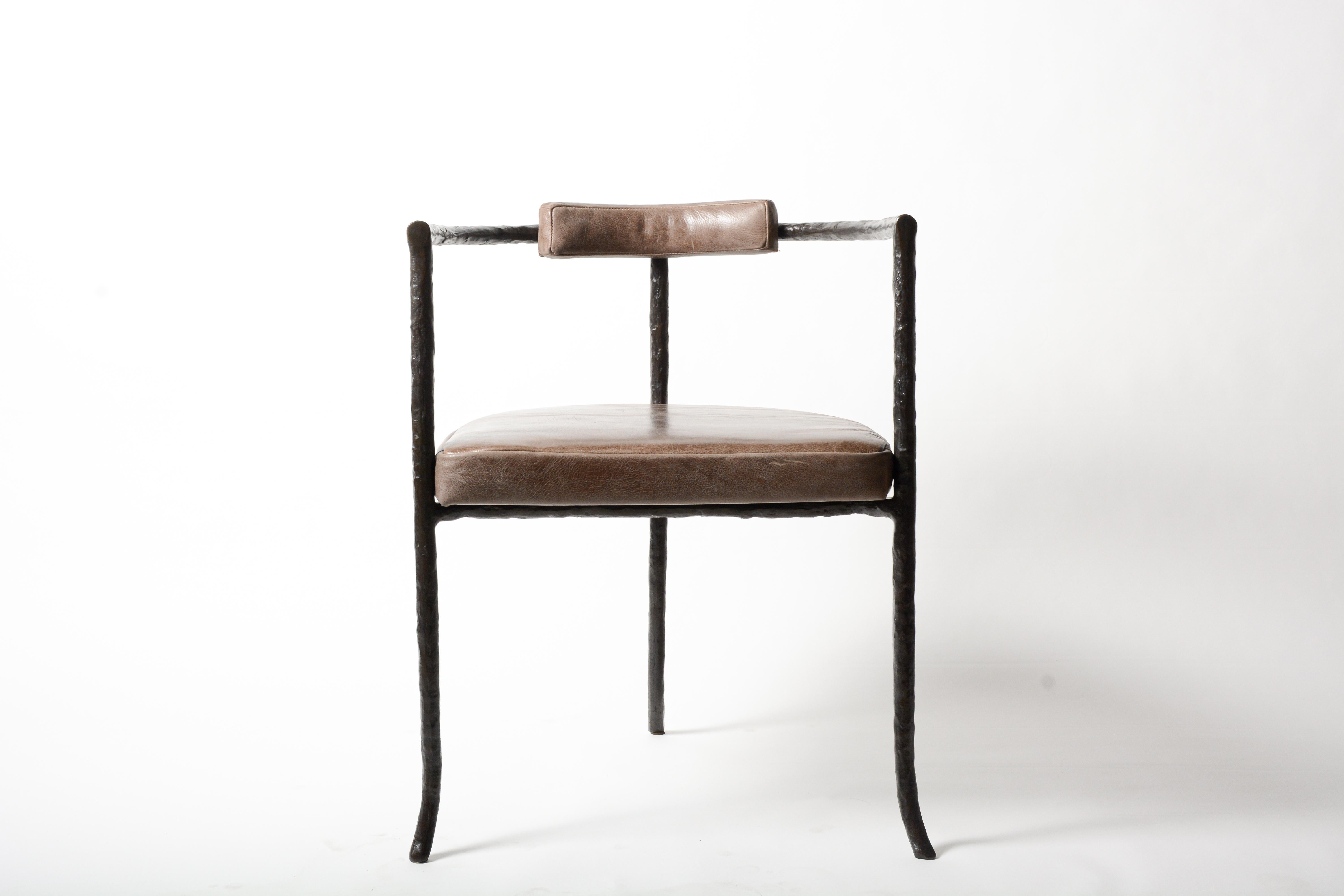 European Cast-Bronze Twig Barstool by Elan Atelier For Sale
