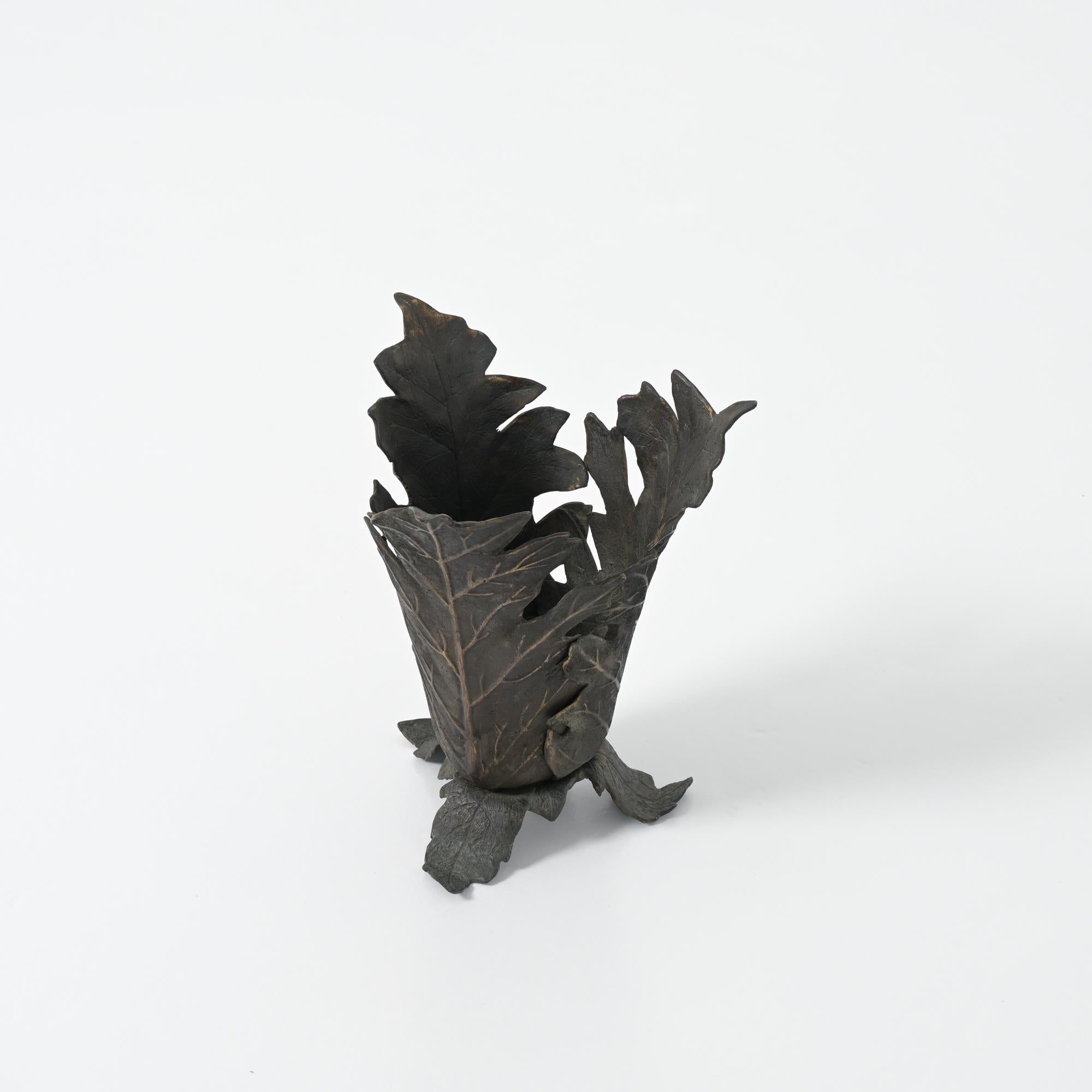 Bronze Umbrella Stand by Gabriella Crespi (Ende des 20. Jahrhunderts) im Angebot