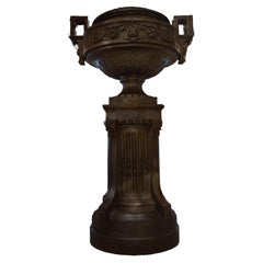 Bronze Urn on Pedestal by Val Dos'ne