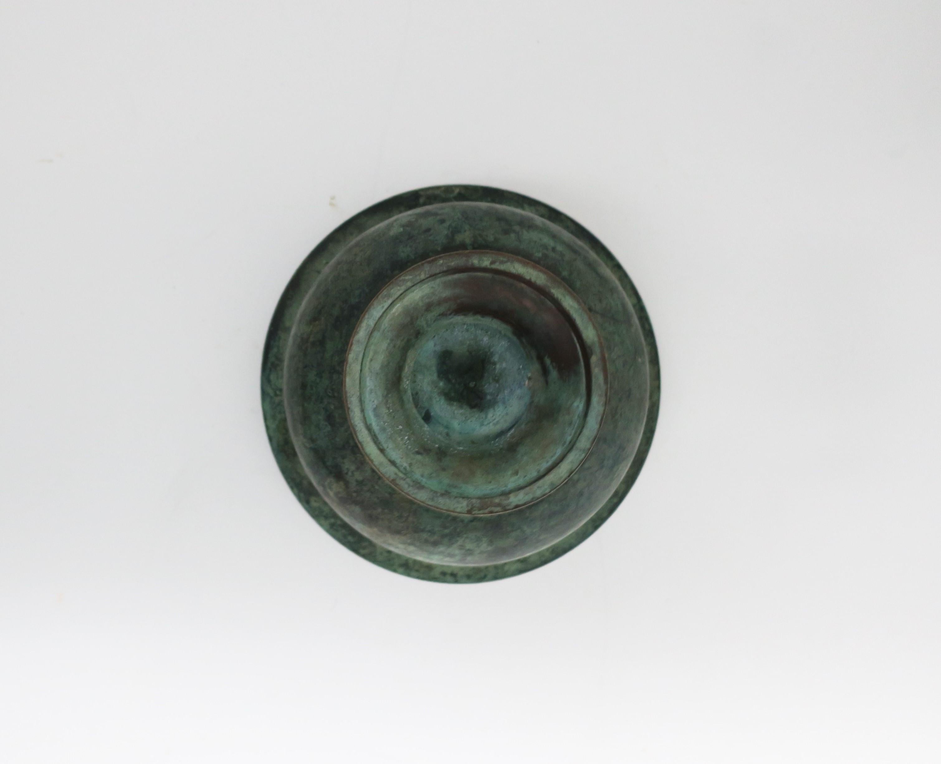 Verdigris Bronze Urn Cachepot Jardinière Planter Flowerpot Holder 7