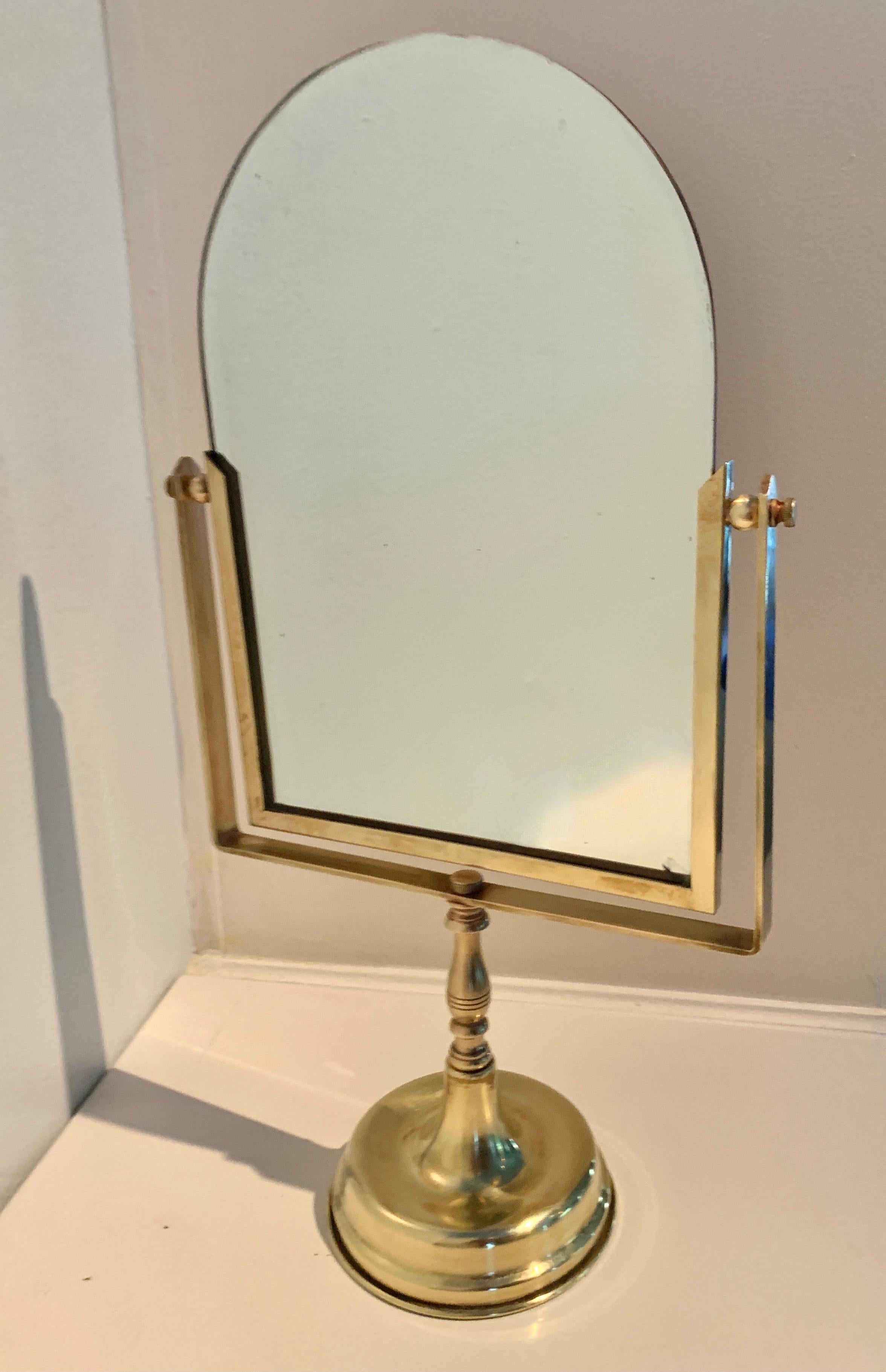 table mirror with stand
