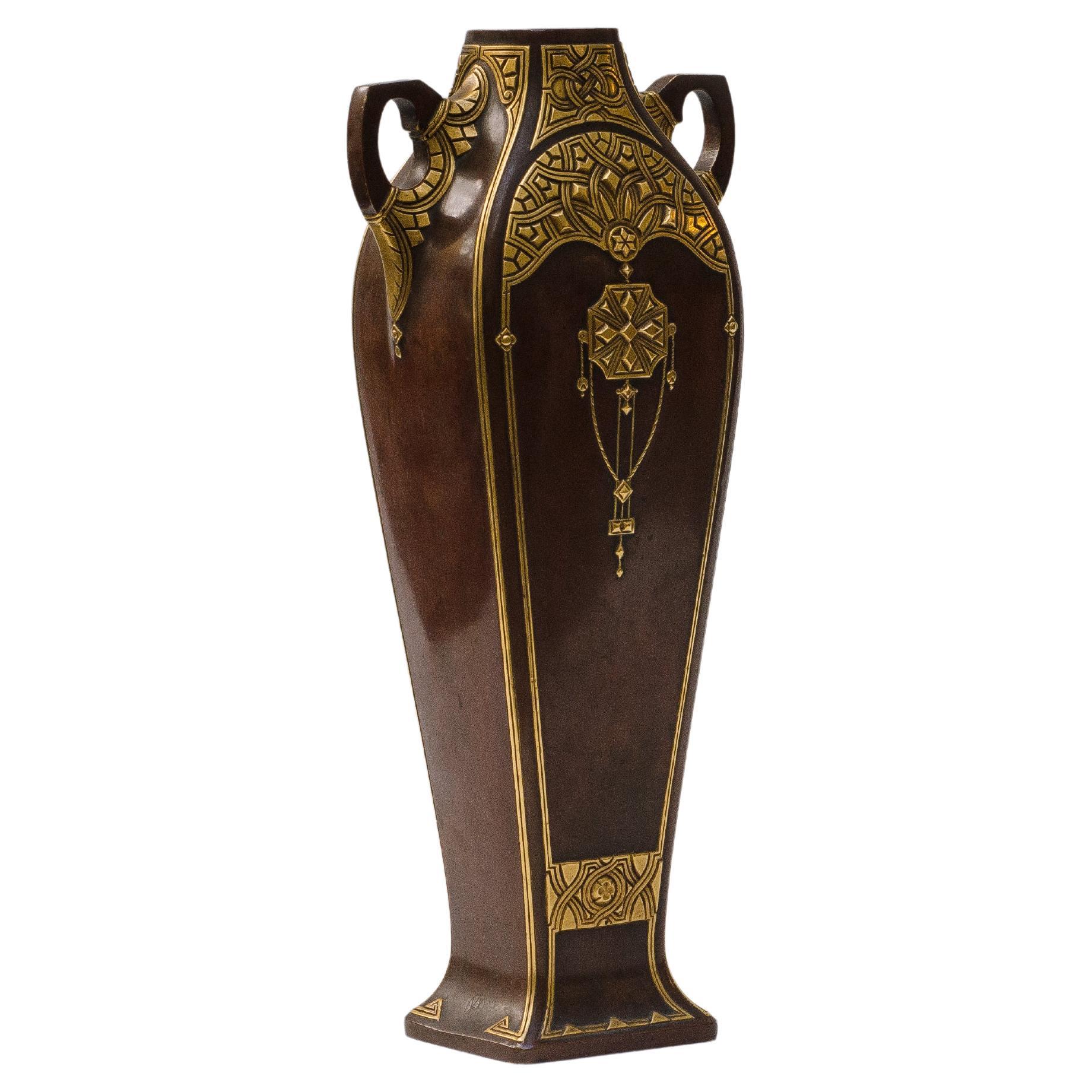 Bronze vase by Christofle
