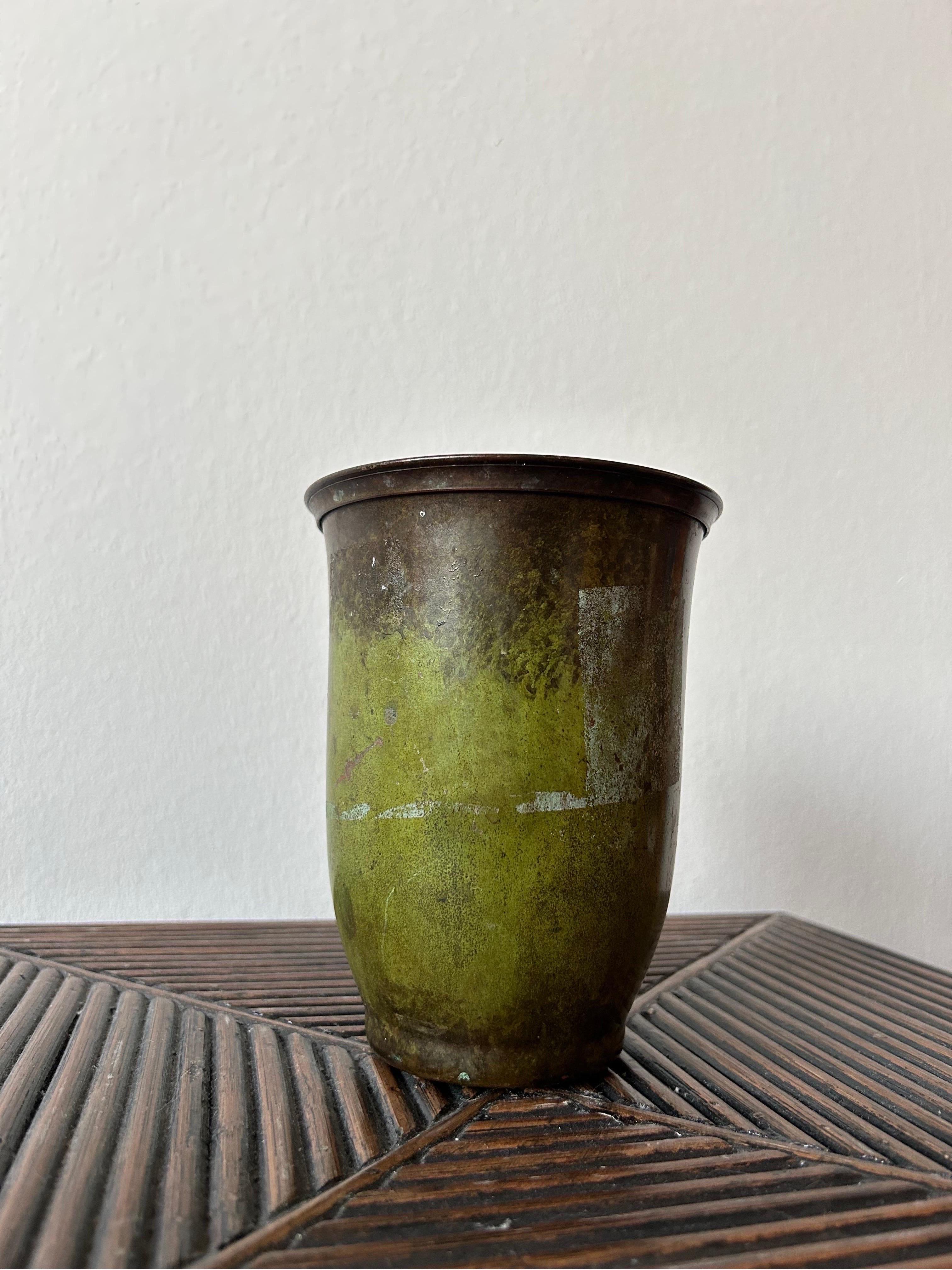 Danois Vase en bronze par HF Ildfast Danemark années 1930 en vente