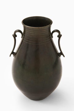 Jarrón de bronce de Just Andersen, años 50