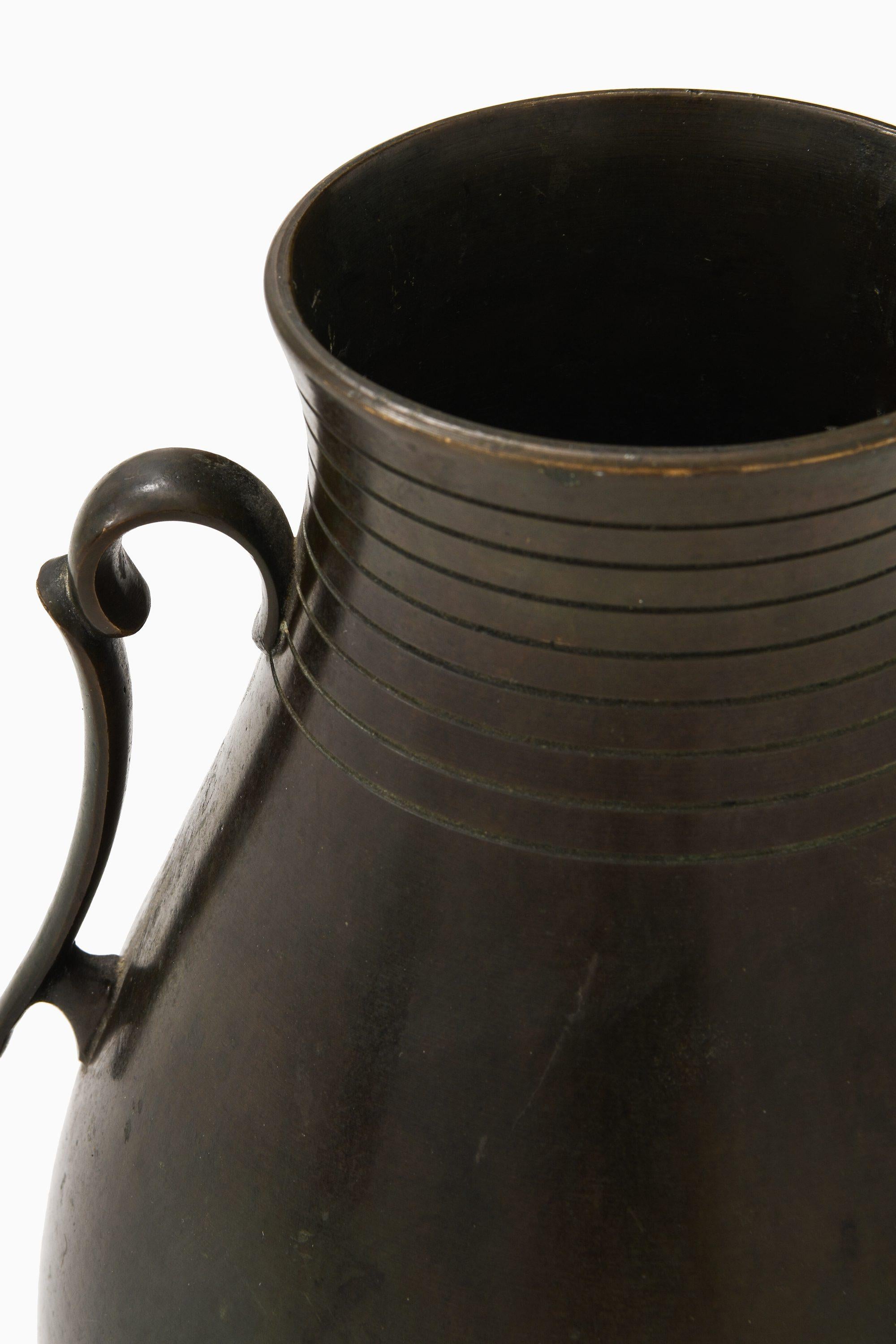 Swedish Bronze Vase by Just Andersen, 1950's For Sale