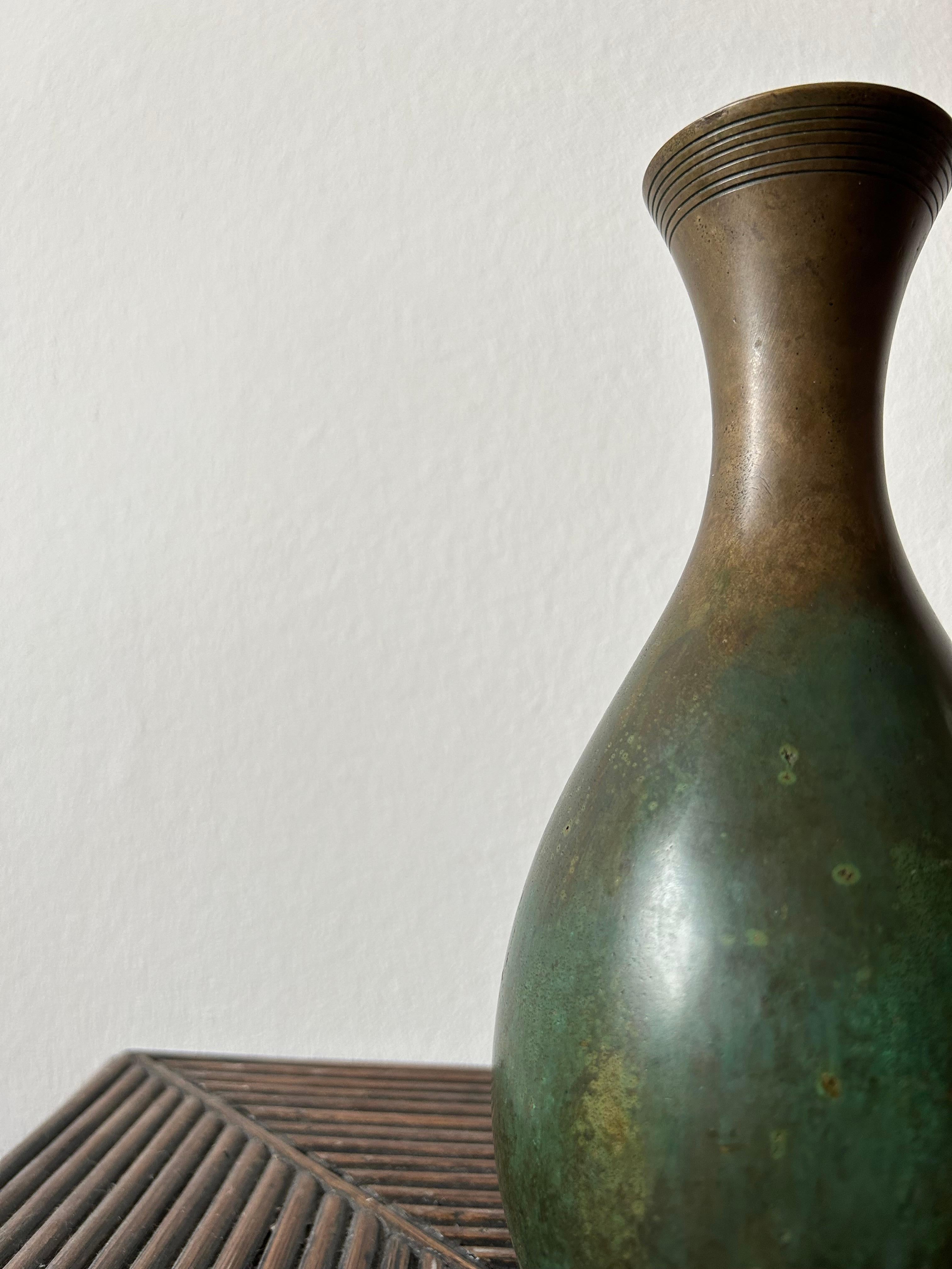 Danish Bronze vase by Just Andersen for GAB Sweden 1920’s