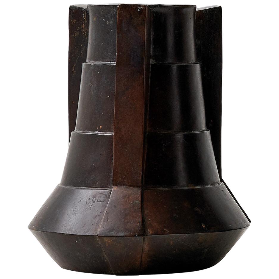 Vase en bronze de Lupo Horiōkami en vente
