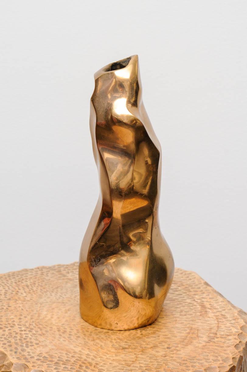 Mid-20th Century Bronze Vase by Michel Jaubert