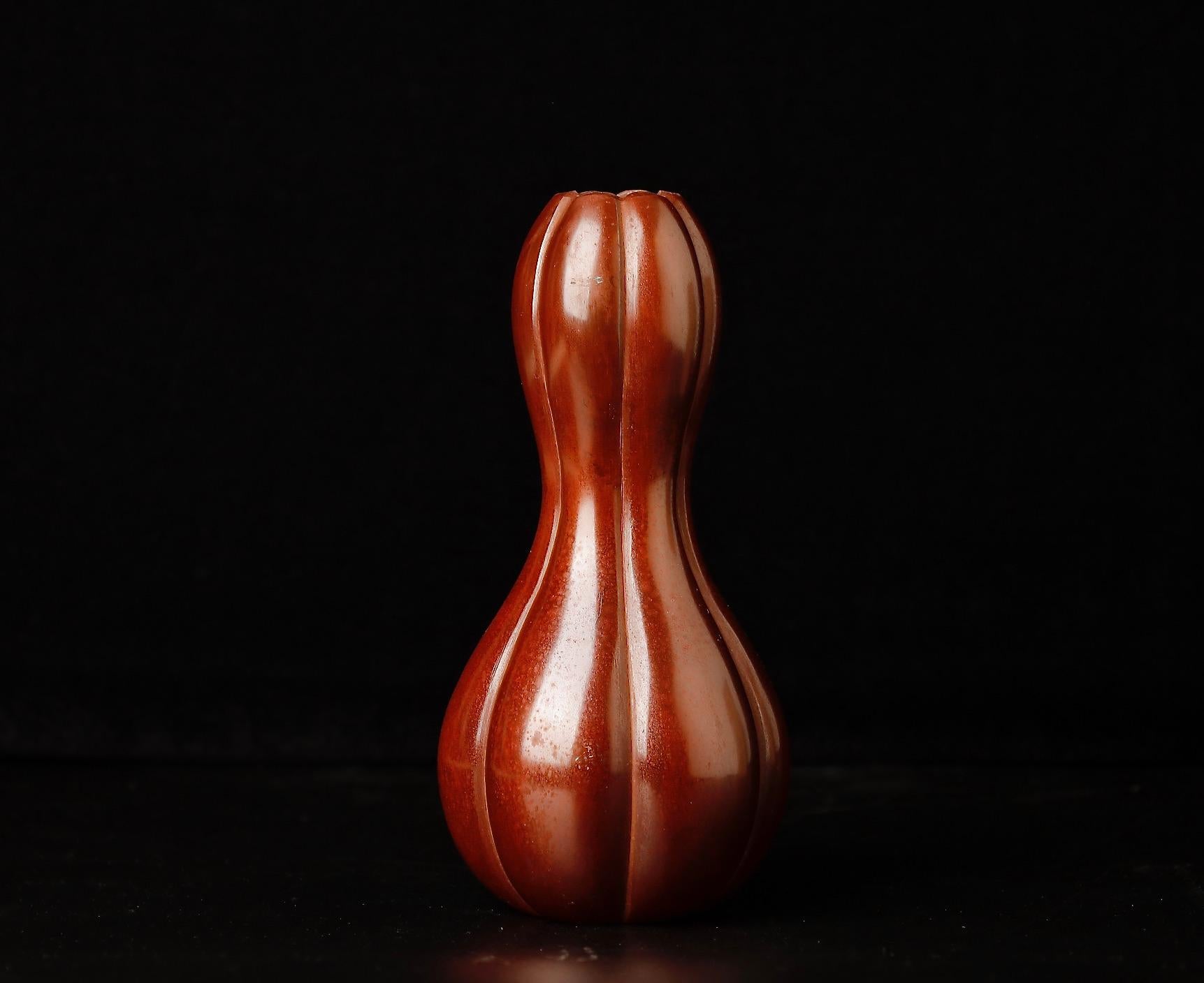 Japanese Bronze Vase by Renown Artist Hiramatsu Koshun