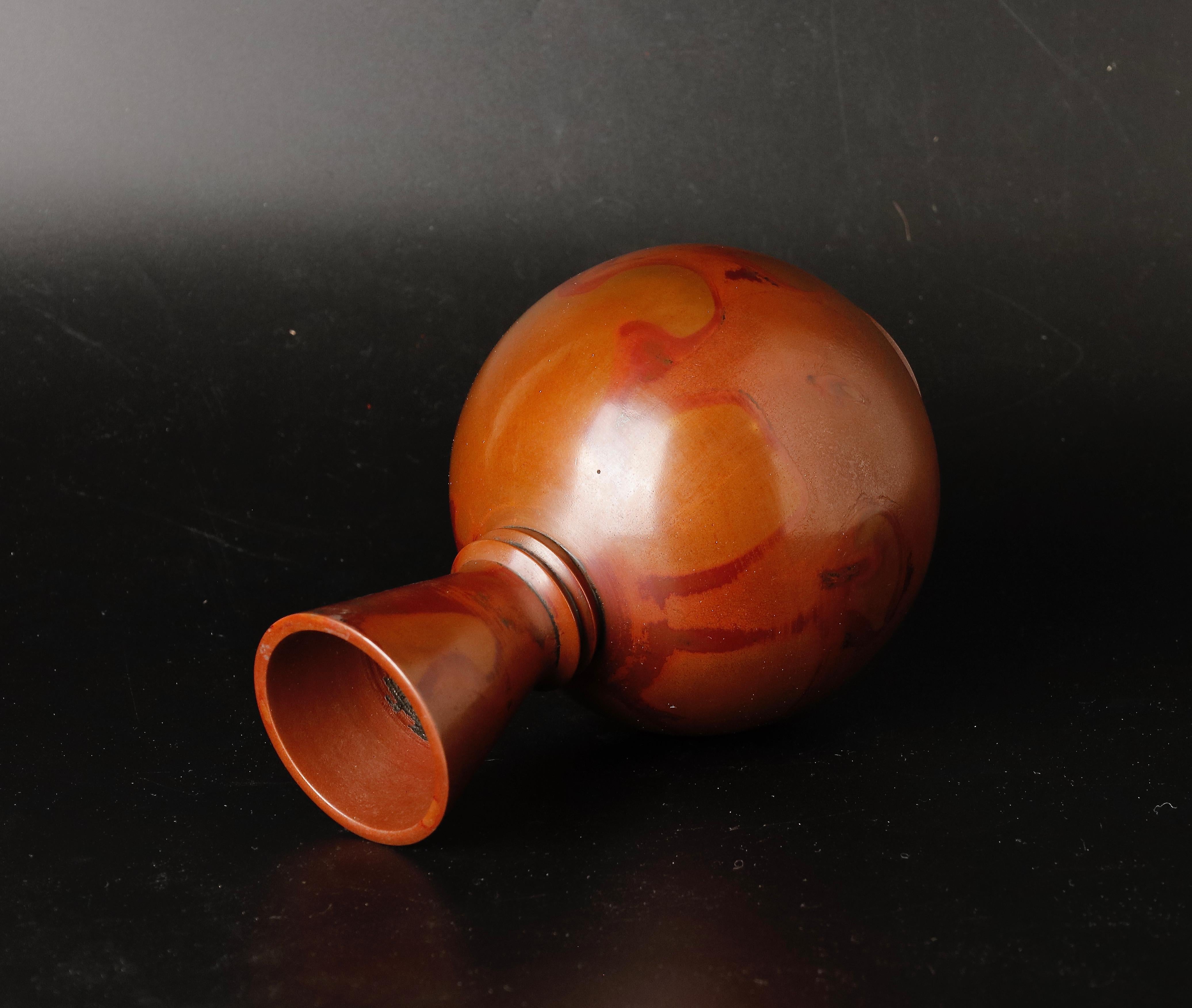 Bronze Vase by Yamamoto Houzan For Sale 4