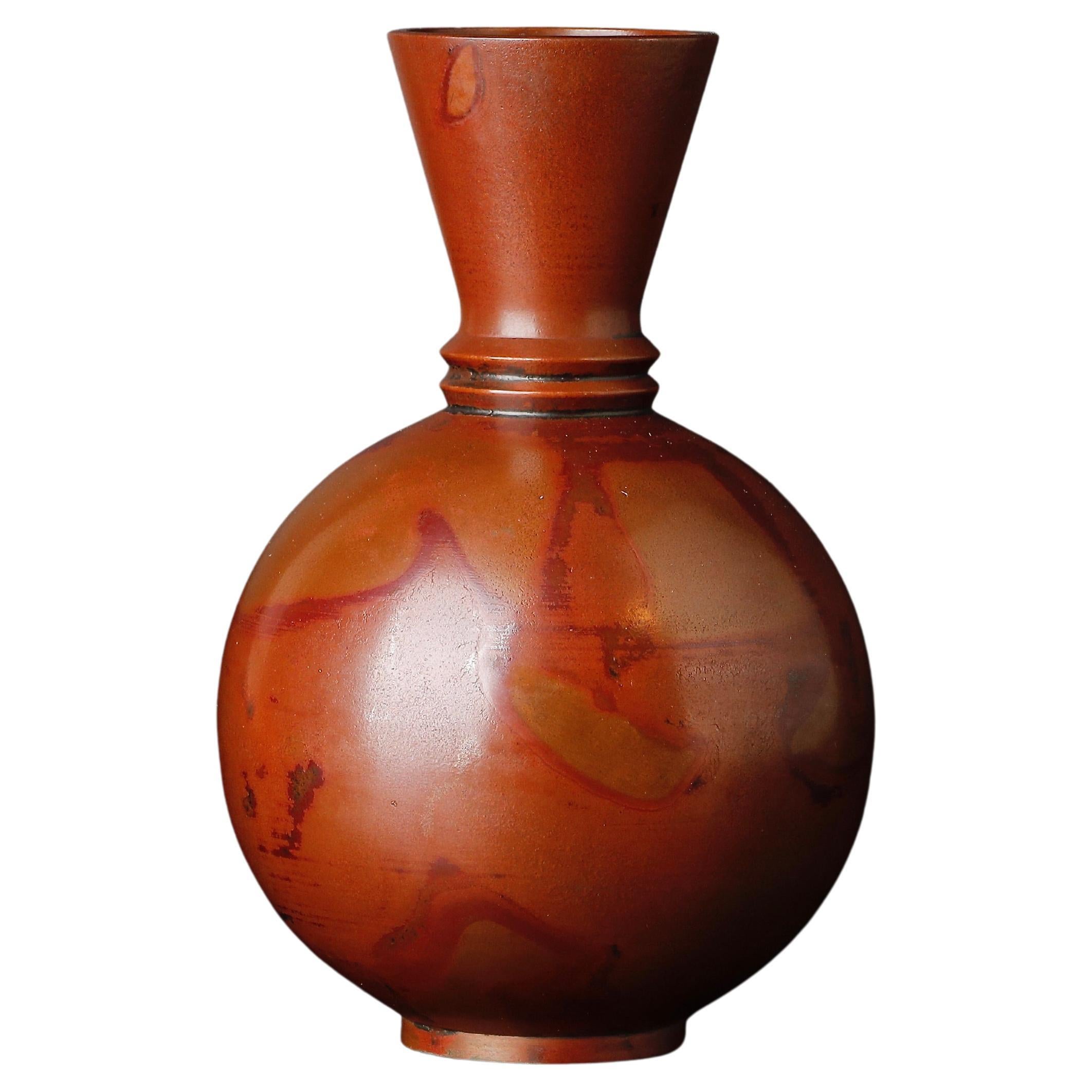 Bronze Vase by Yamamoto Houzan For Sale