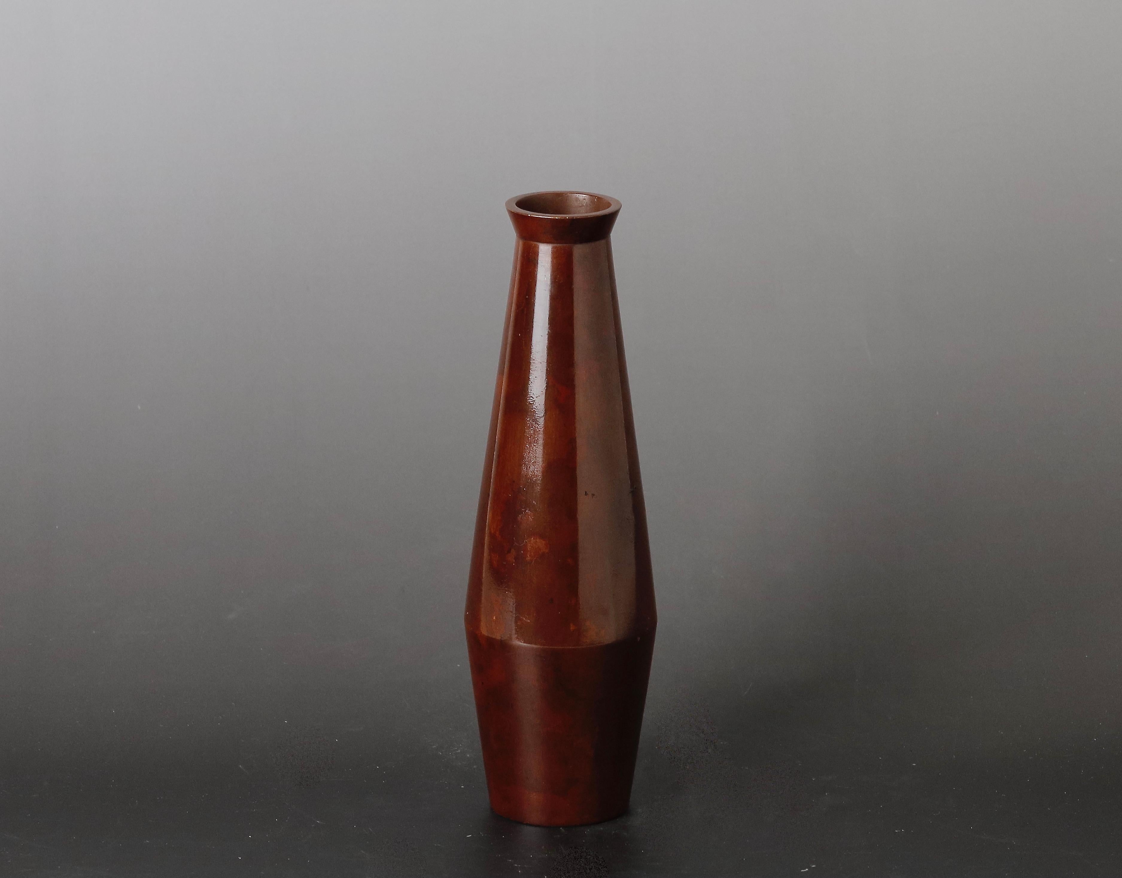 Japanese Bronze Vase Mid-20th Century