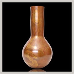 Bronze Vase "Midori Utau" (Singing Green), YOSHIHISA HASEGAWA, Showa Period