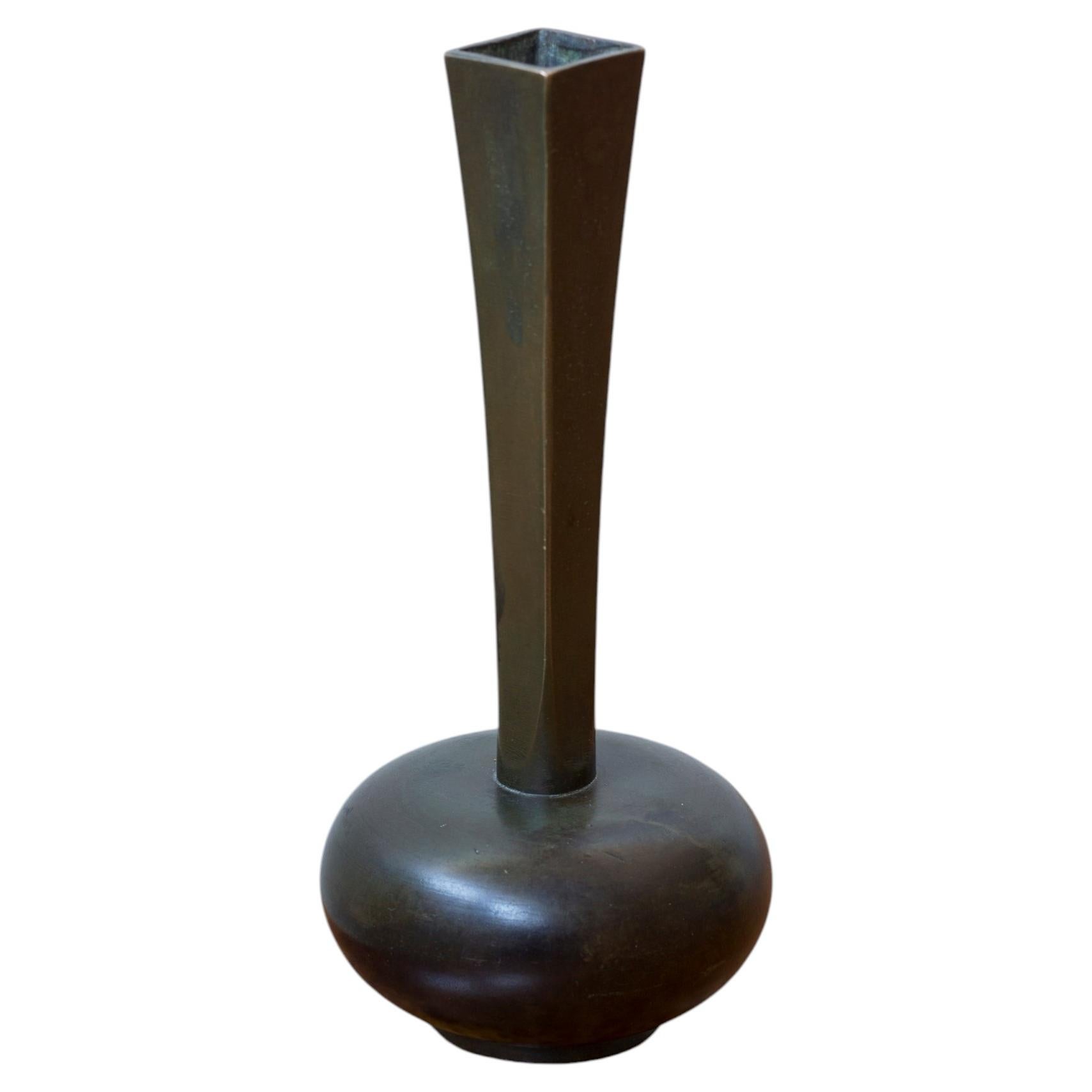 Bronze vase model 67 by Jacob Ängman for GAB, Sweden 1930s