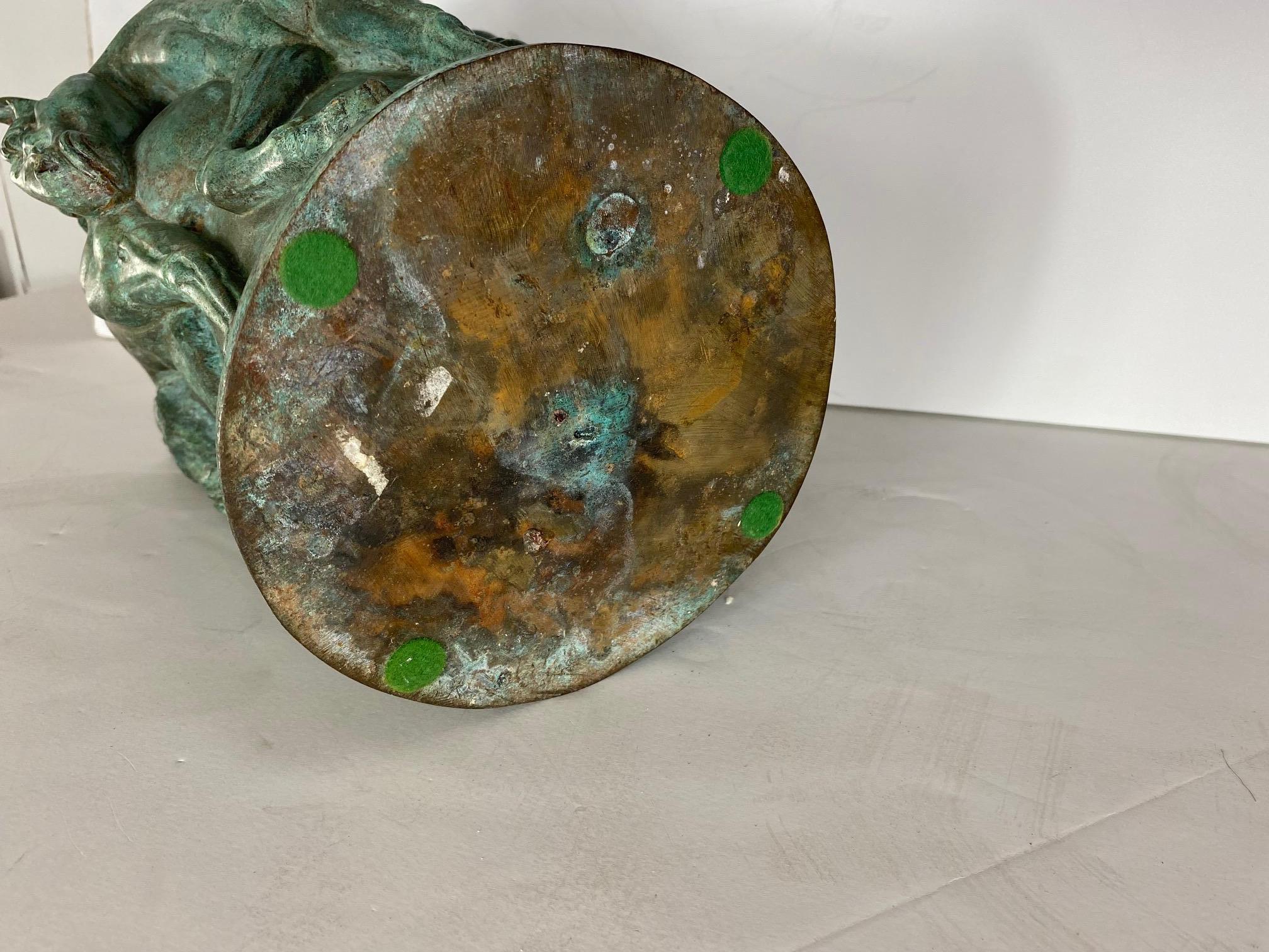 Bronze Vase/Planter im Zustand „Gut“ im Angebot in Pomona, CA