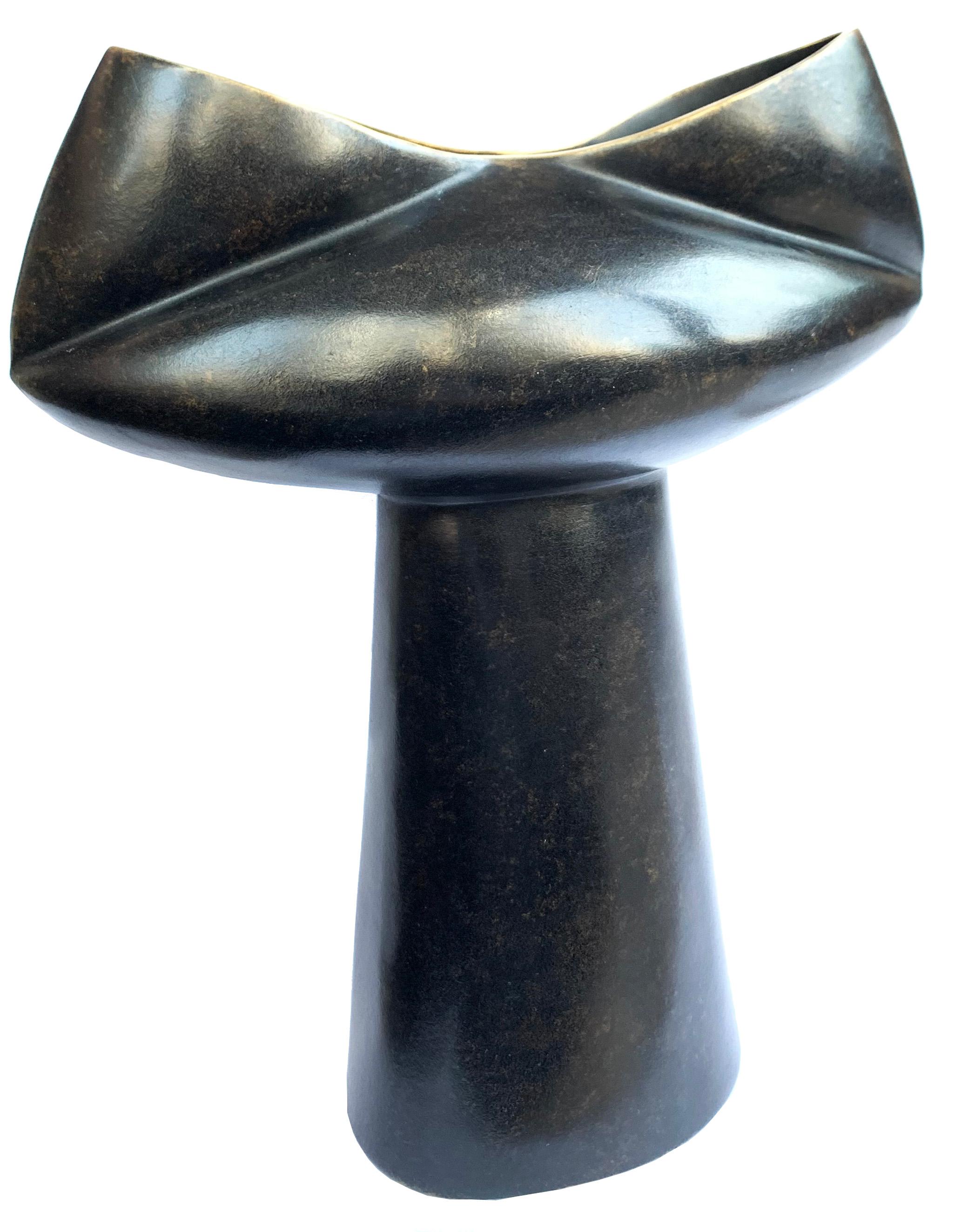 Thai Bronze Vase The Cocoon Mid Century Rhythm André Fu Living Decorative New Metal For Sale
