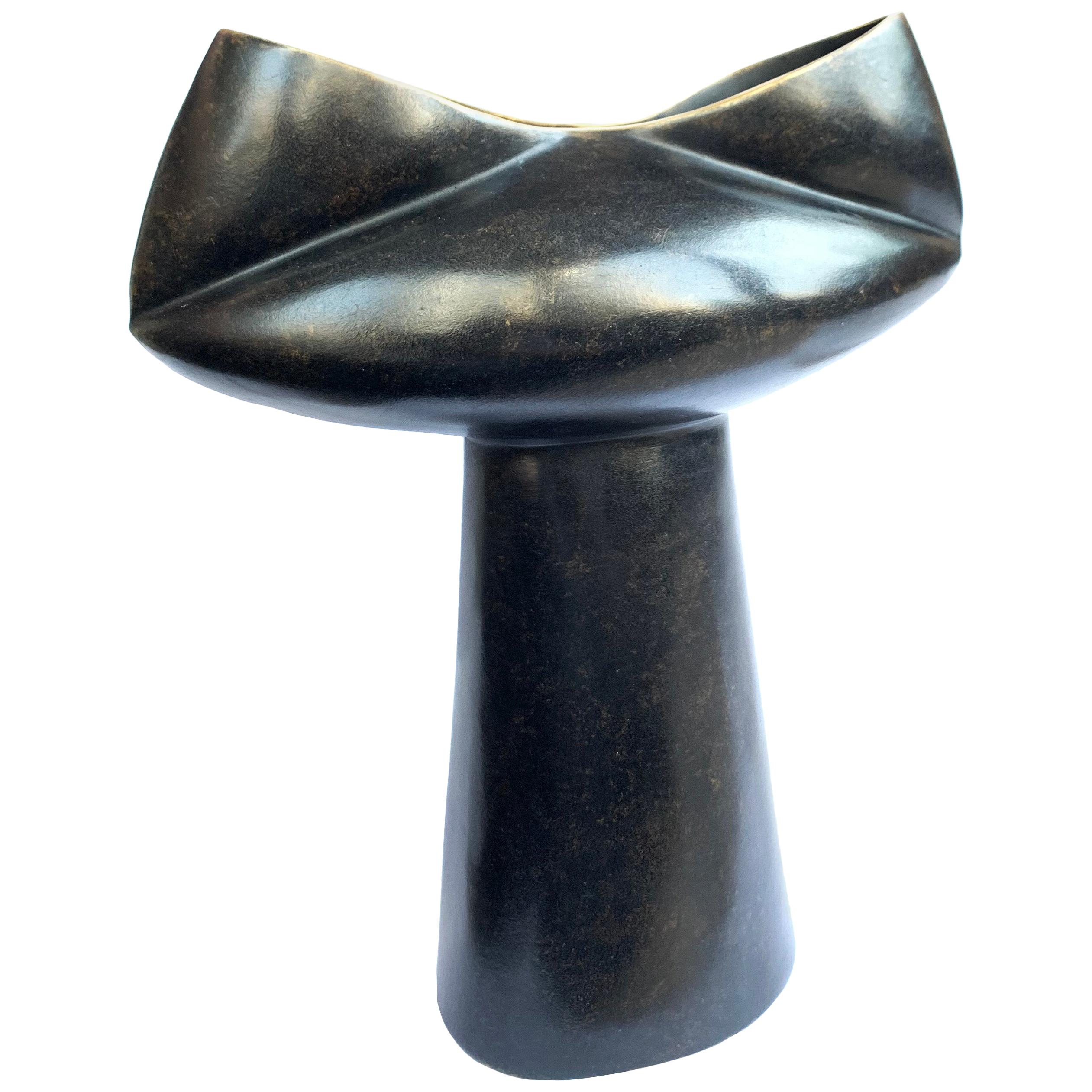 Bronze Vase The Cocoon Mid Century Rhythm André Fu Living Dekorative New Metal im Angebot