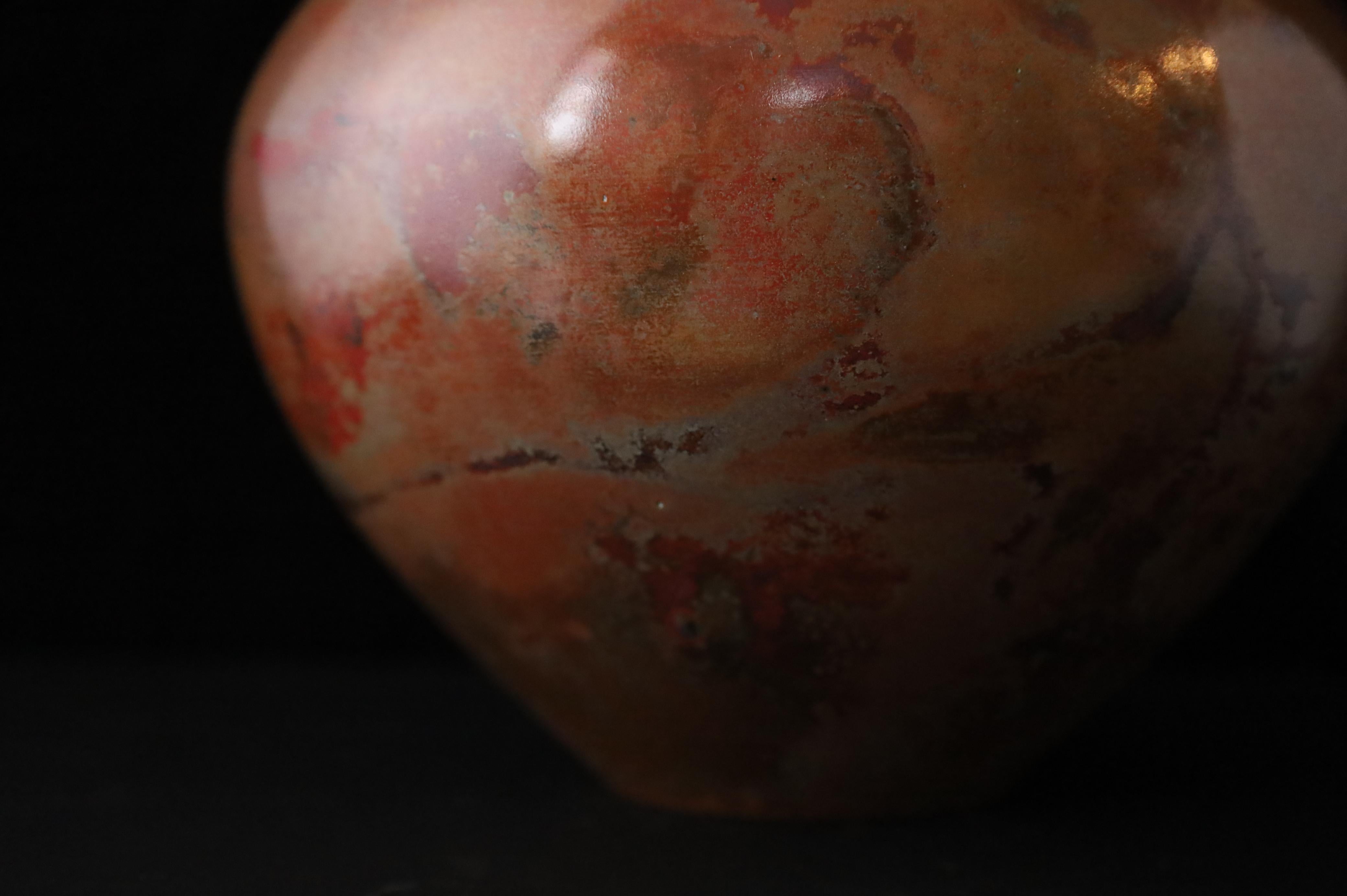 Vaso in bronzo con patina Shakudo di Takahashi Keiten, tesoro nazionale vivente in vendita 5