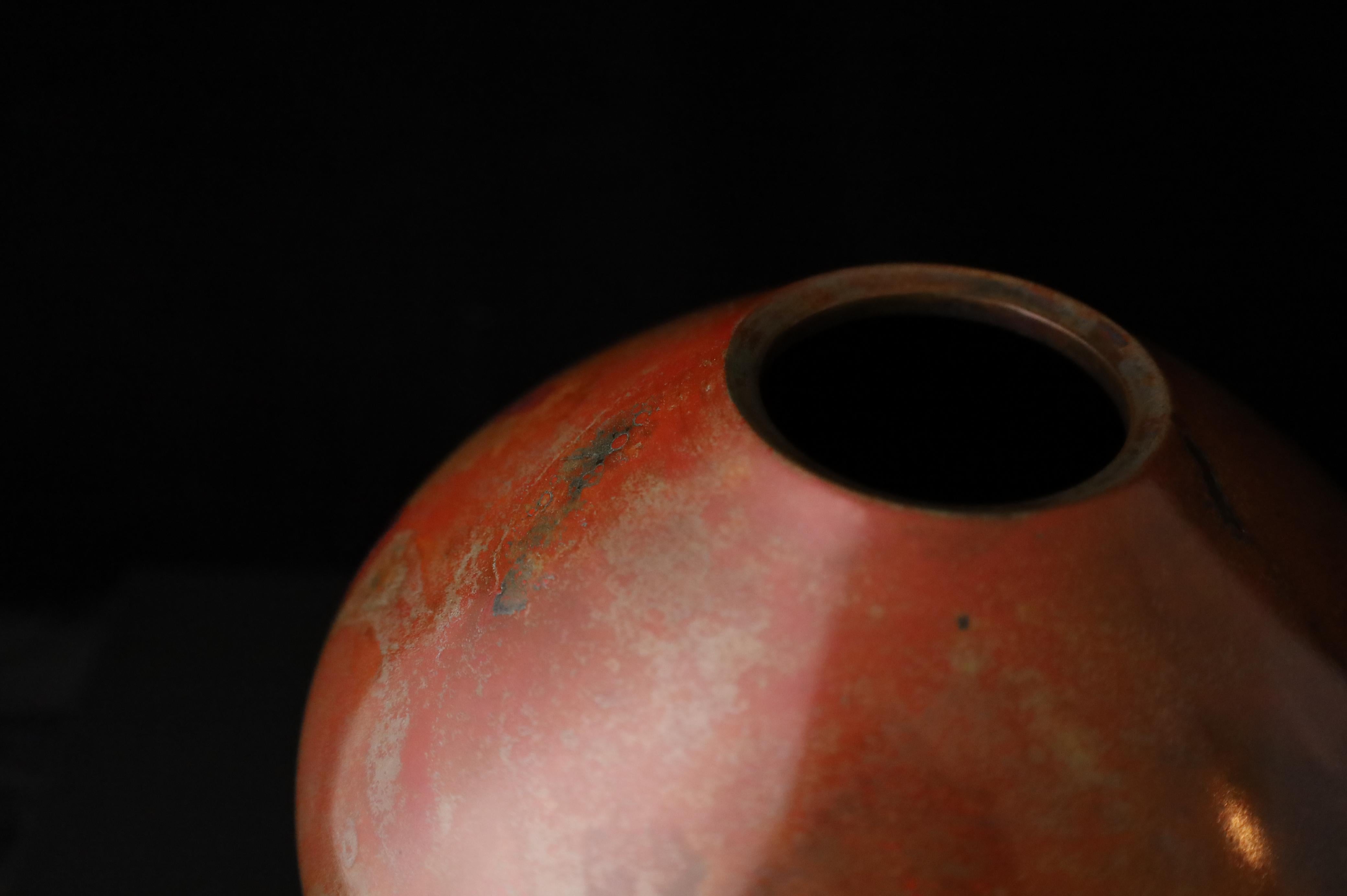 Vaso in bronzo con patina Shakudo di Takahashi Keiten, tesoro nazionale vivente in vendita 8