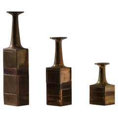 Vases en bronze de Bruno Gambone, Italie, années 1960