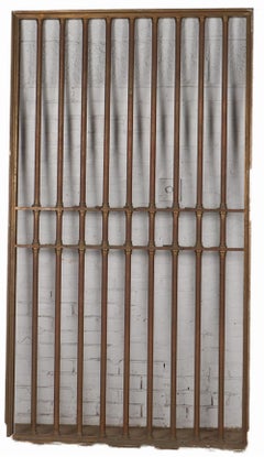 Bronze vault door and a pair of matching panels C 1910.