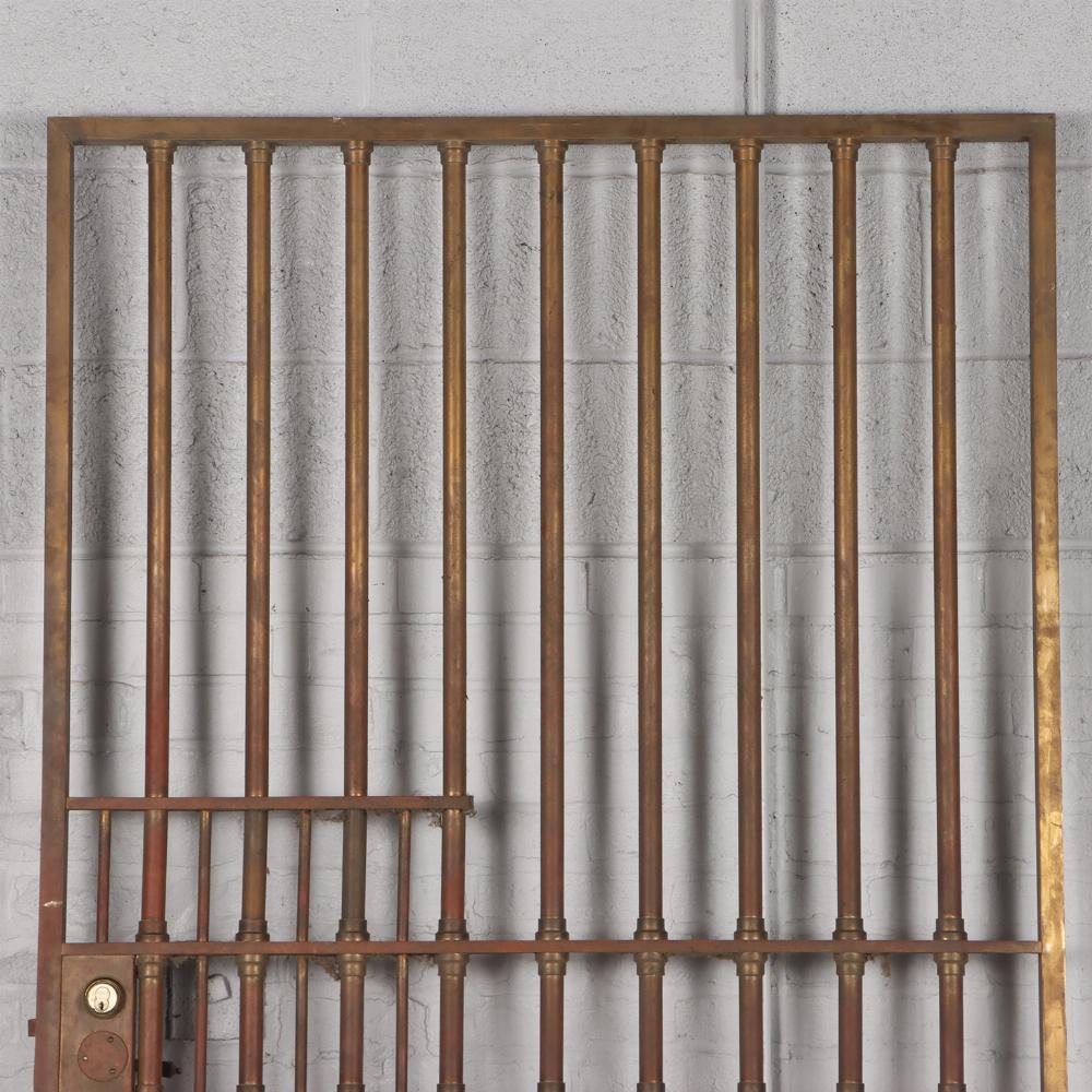 American Bronze vault door and a pair of matching panels C 1910. For Sale