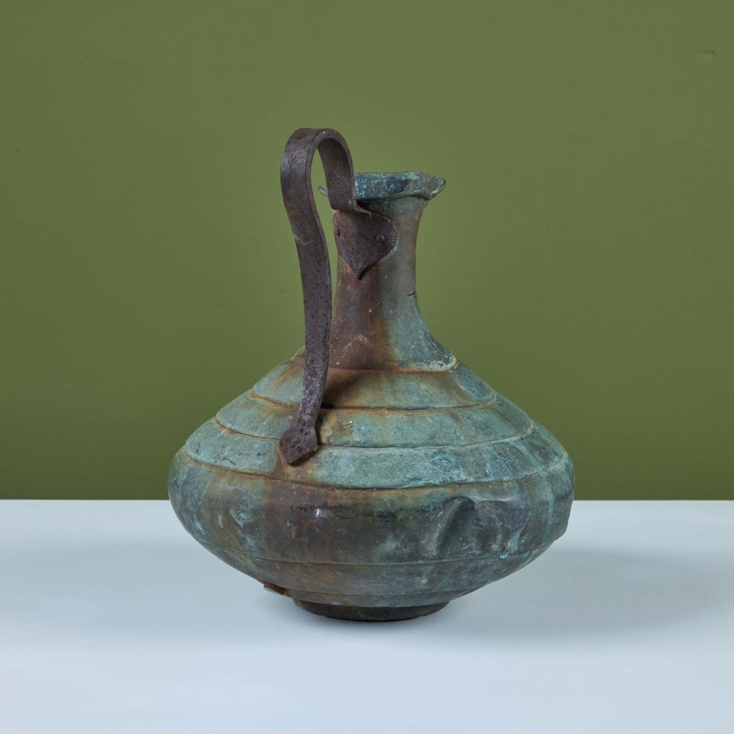 Bronze Verdigris Pitcher 1