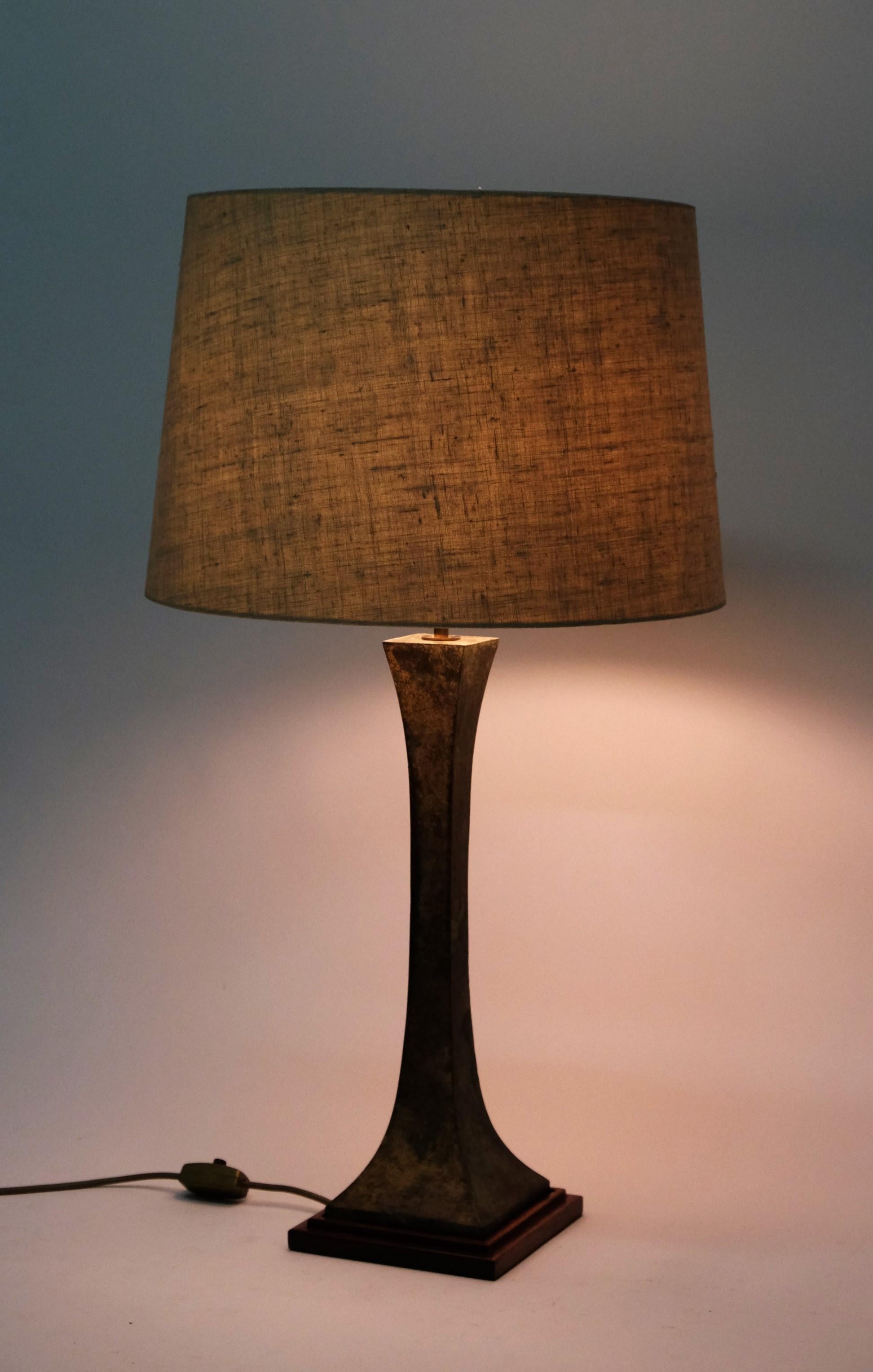Bronze Verdigris Table Lamp by Stewart Ross James for Hansen Lighting, 1960s For Sale 4