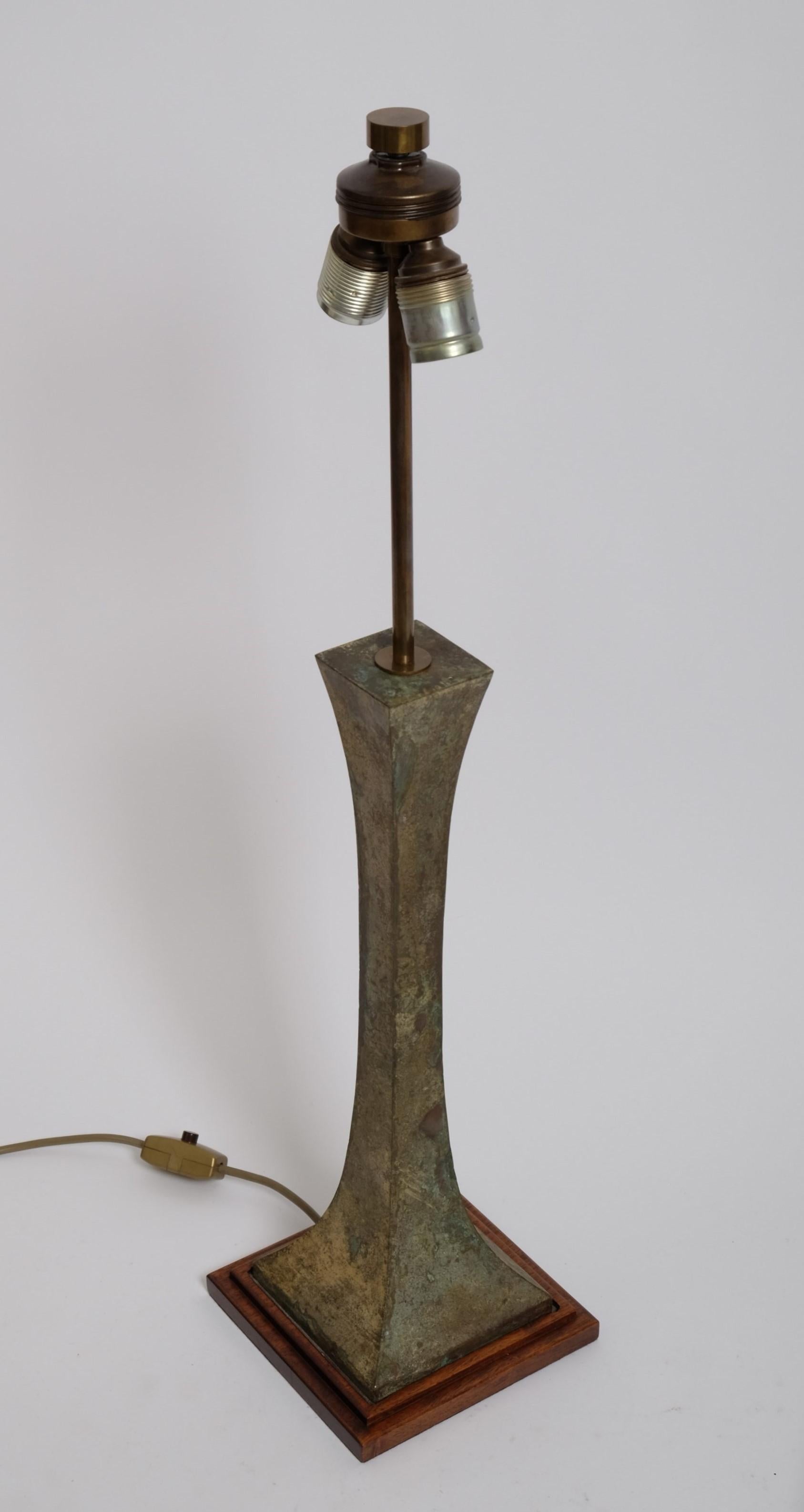 Bronze Verdigris Table Lamp by Stewart Ross James for Hansen Lighting, 1960s For Sale 9