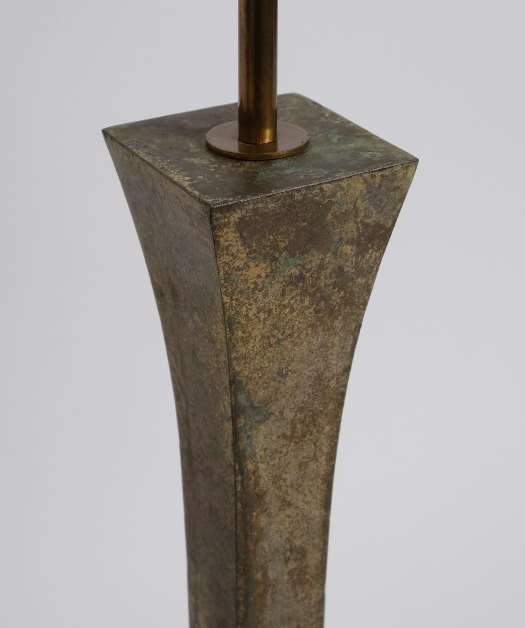 Bronze Verdigris Table Lamp by Stewart Ross James for Hansen Lighting, 1960s For Sale 13