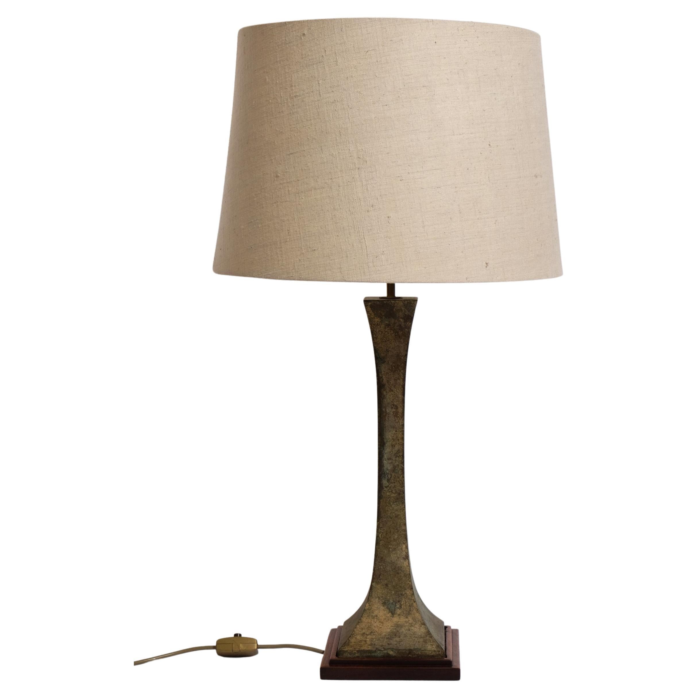 Bronze Verdigris Table Lamp by Stewart Ross James for Hansen Lighting, 1960s For Sale